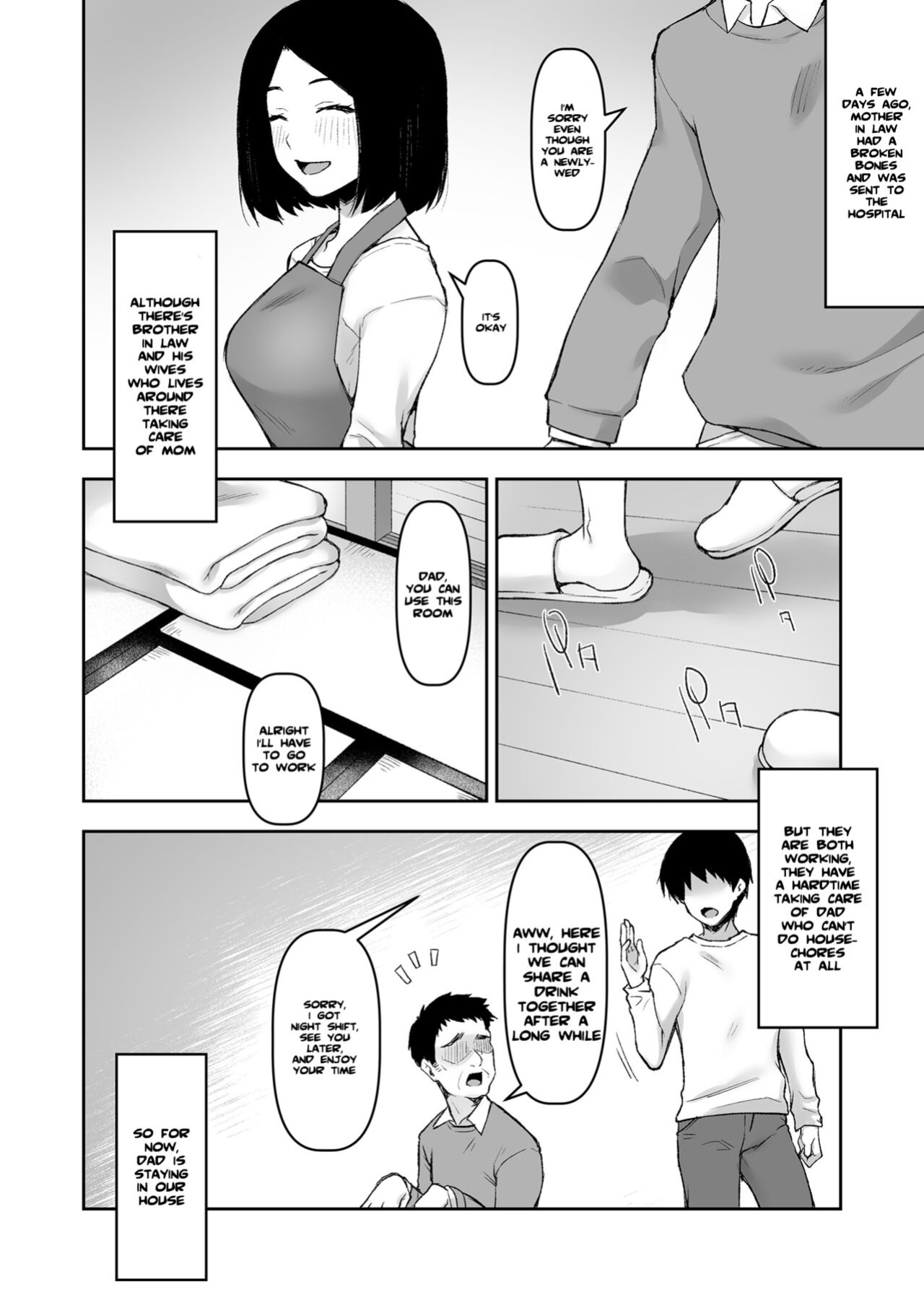 [Kohaneto (Touno Itsuki)] Gifu to Futarikiri no Yoru ni | On a Night Alone With My Father In-Law