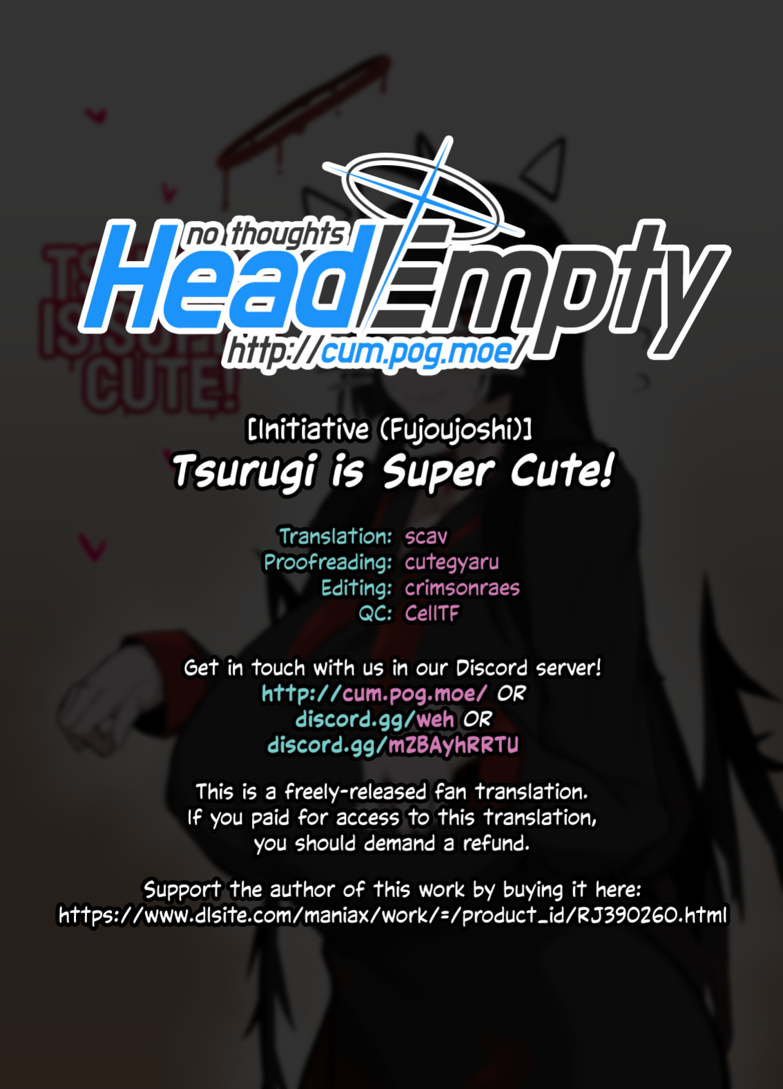 [Initiative (Fujoujoshi)] Tsurugi wa kawaii naa | Tsurugi is Super Cute! (Blue Archive) [head empty]