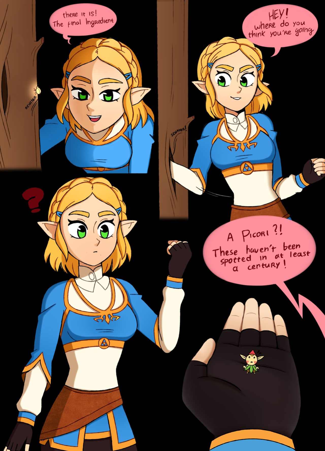 [Punishedmosquito] A Minor Side Quest - Giantess Zelda (The Legend of Zelda) [Ongoing]
