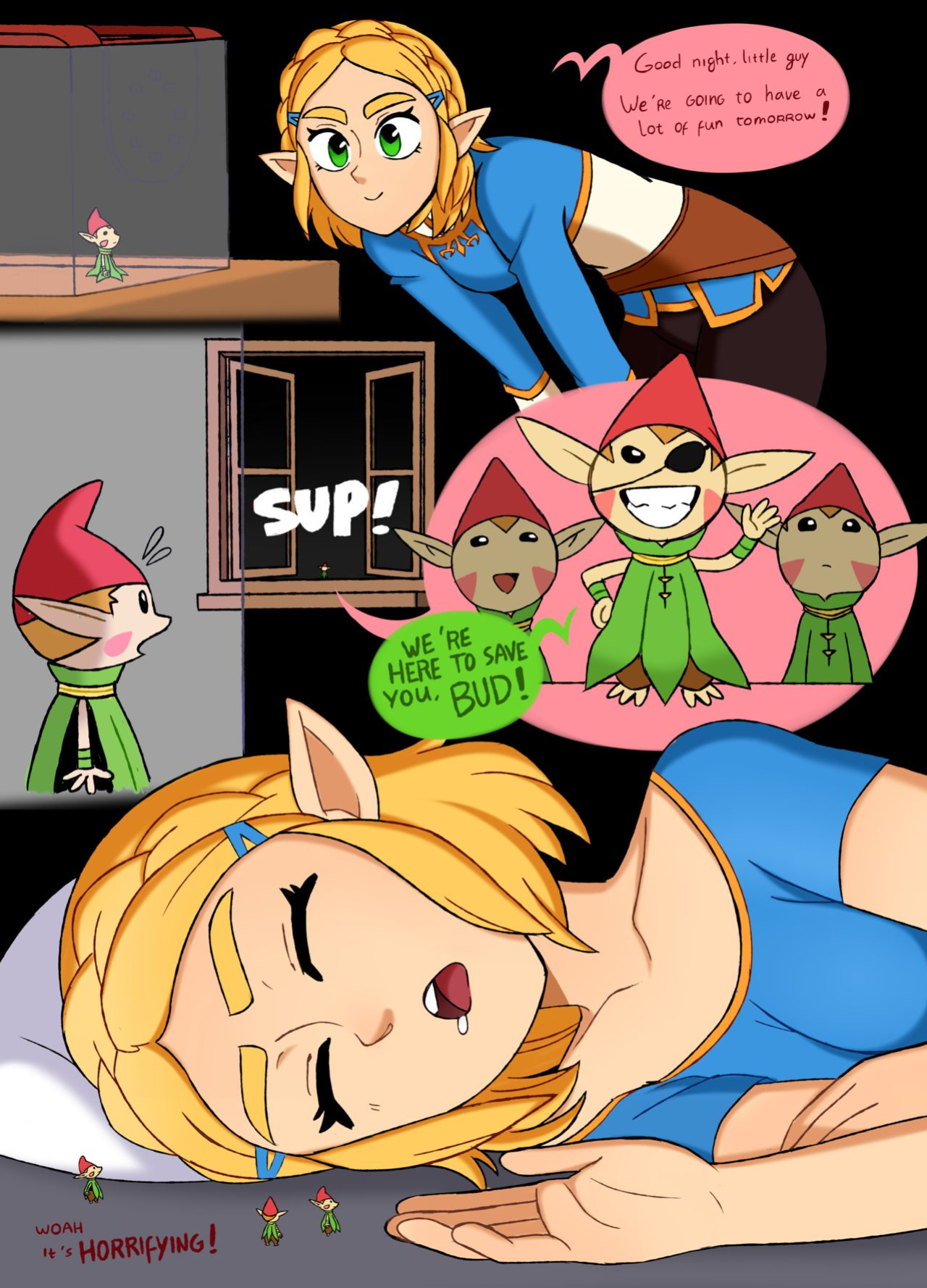 [Punishedmosquito] A Minor Side Quest - Giantess Zelda (The Legend of Zelda) [Ongoing]