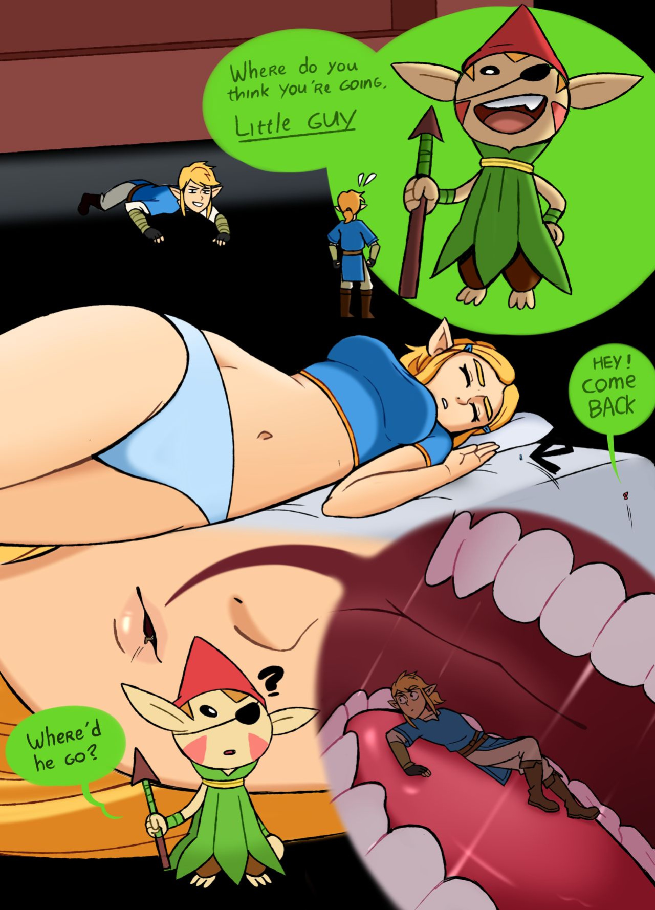 [Punishedmosquito] A Minor Side Quest - Giantess Zelda (The Legend of Zelda) [Ongoing]