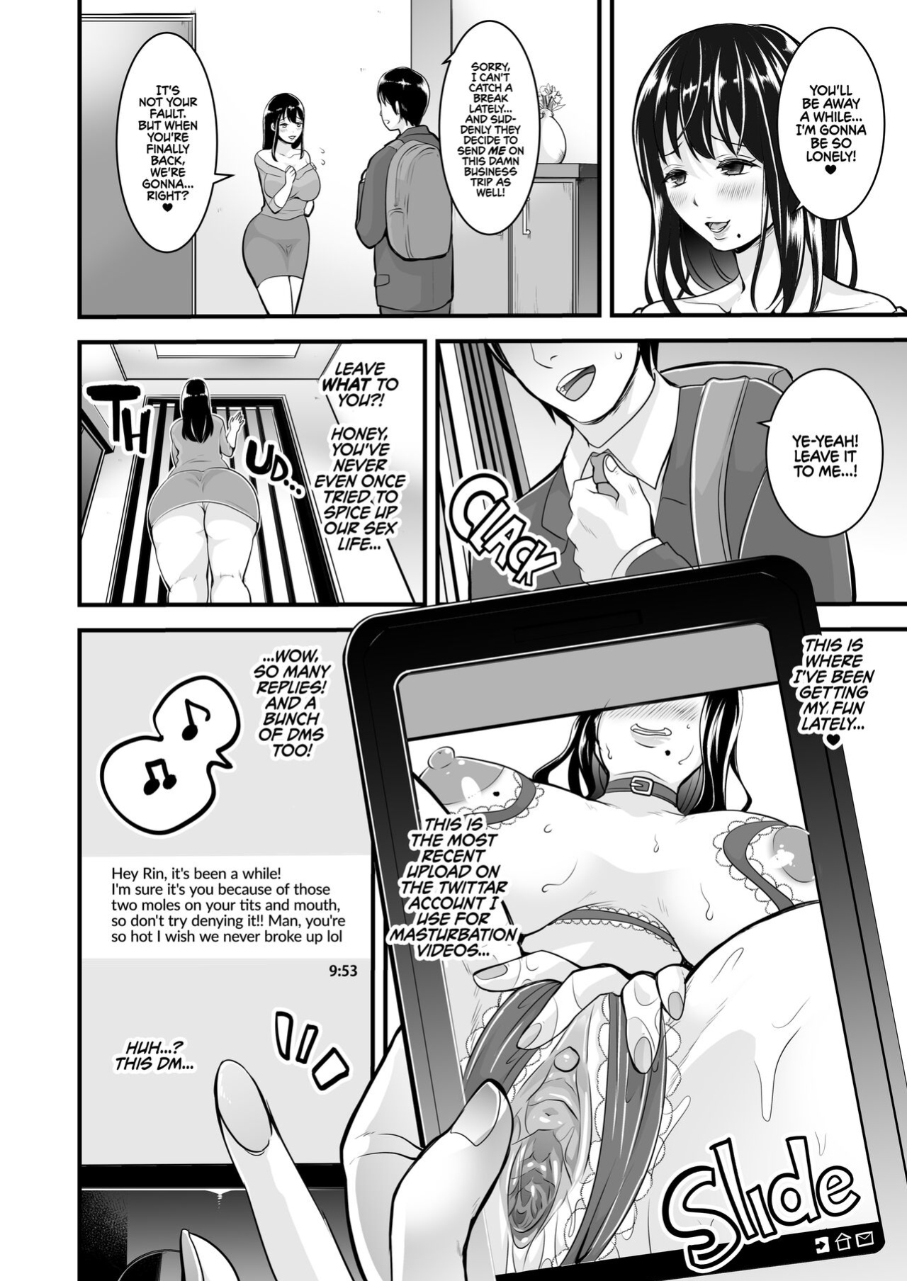 [Studio Daiya (Nemui Neru)] Obuki Rin wa Netoraretai ~Anata Gomennasai... Konna Koto ni Naru nante~ | Rin Obuki Wants to Make a Cuck