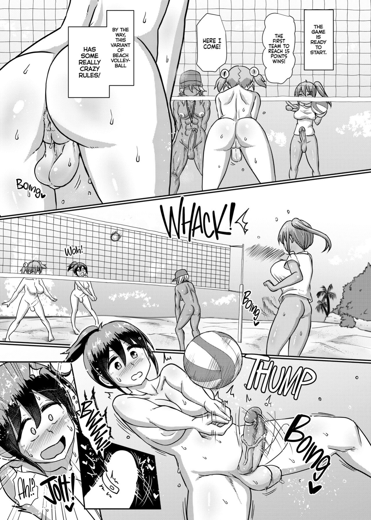 [Aoba Q Madou (Futaba Yodomu)] Zenra de Futanari Beach Volley