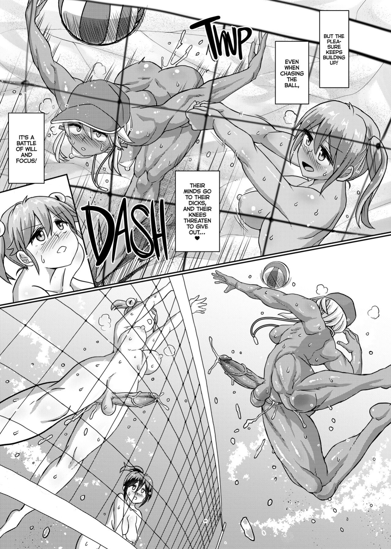 [Aoba Q Madou (Futaba Yodomu)] Zenra de Futanari Beach Volley