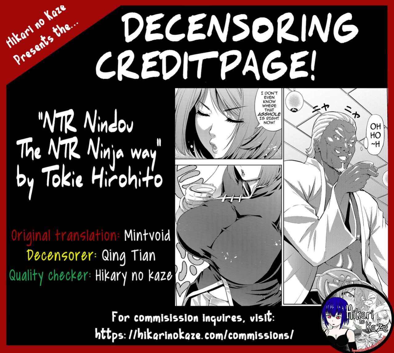[Chrono Mail (Tokie Hirohito)] NTR Nindou | The NTR Ninja Way (Naruto) [Decensored] {darknight}