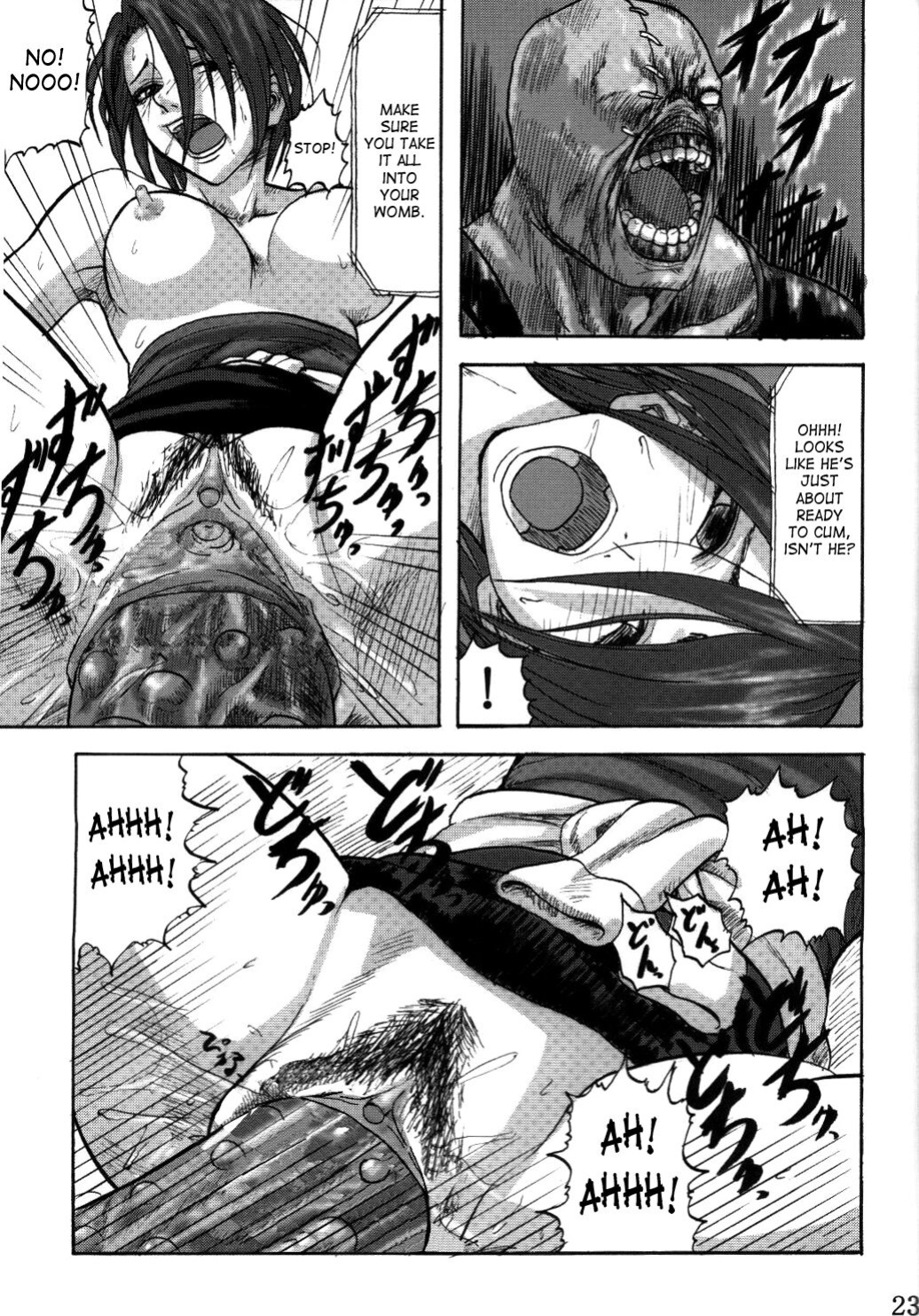[Can Do Now! (Minarai Zouhyou)] B.O.W. to Hito tono Kouhai Jikken Houkokusho | B.O.W And Human Crossbreeding Experiment Report (Resident Evil) [Decensored] [SaHa]