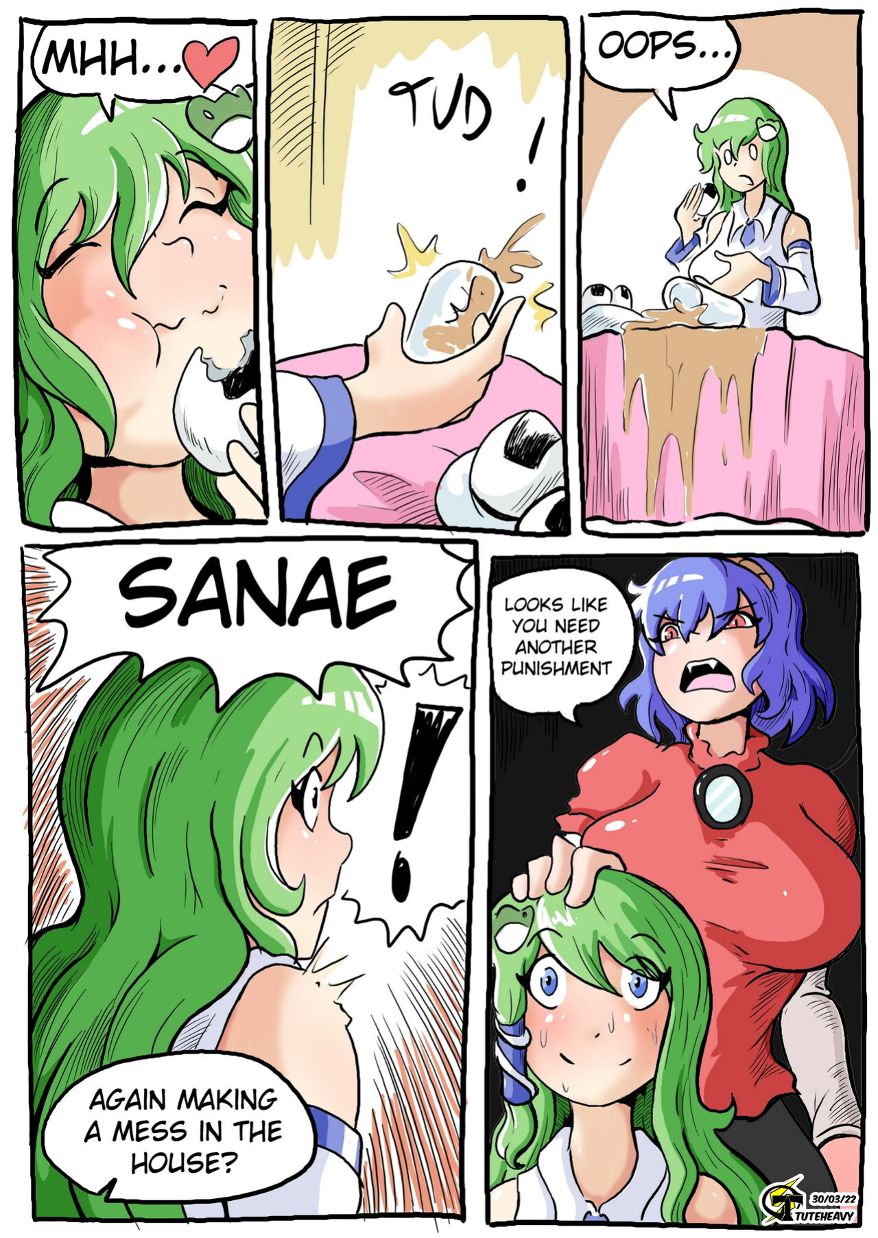[Tuteheavy] Sanae Punishment (Touhou Project)