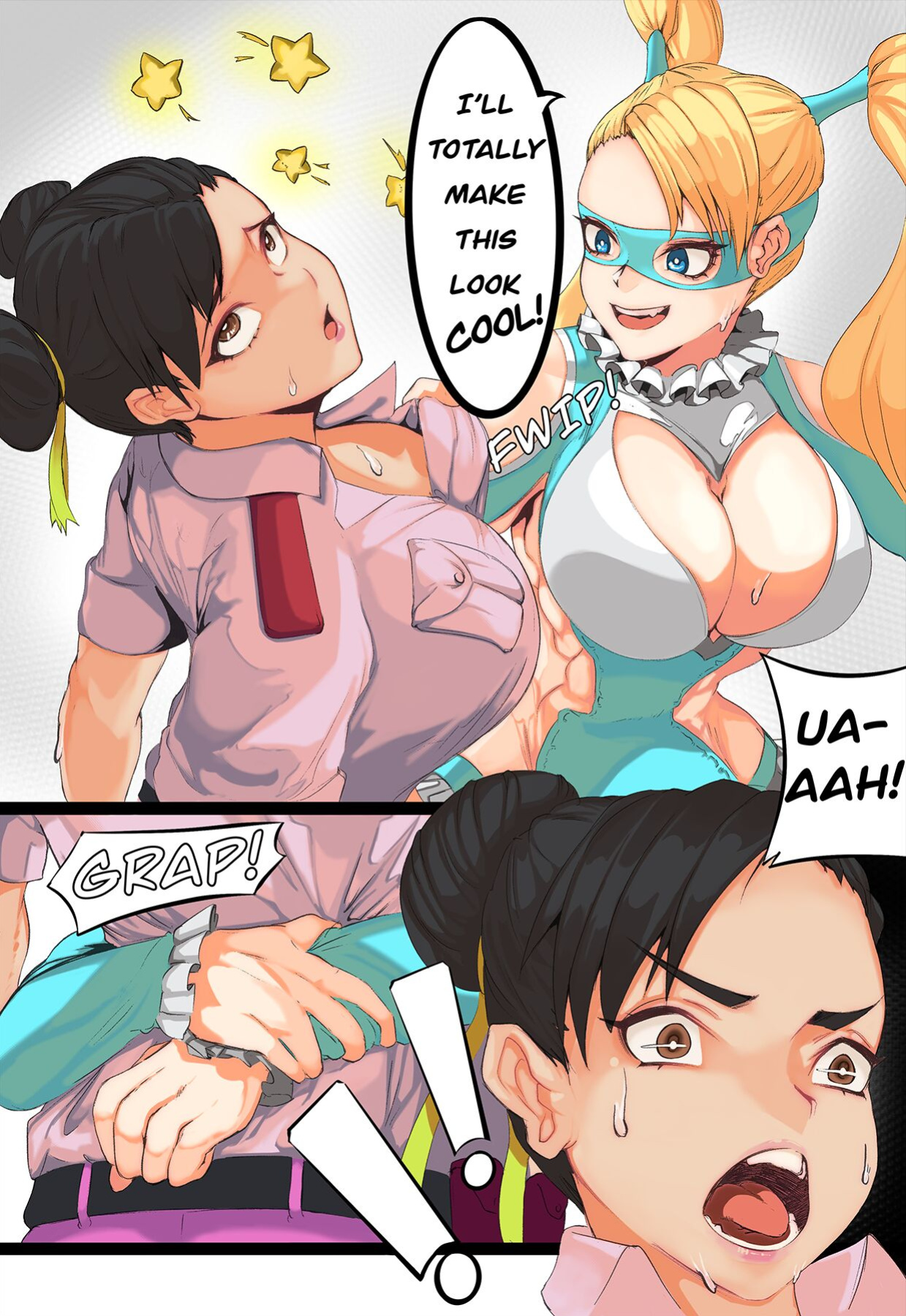[Kkun88] Bearhug - Rainbow Mika x Chun-Li (Street Fighter)