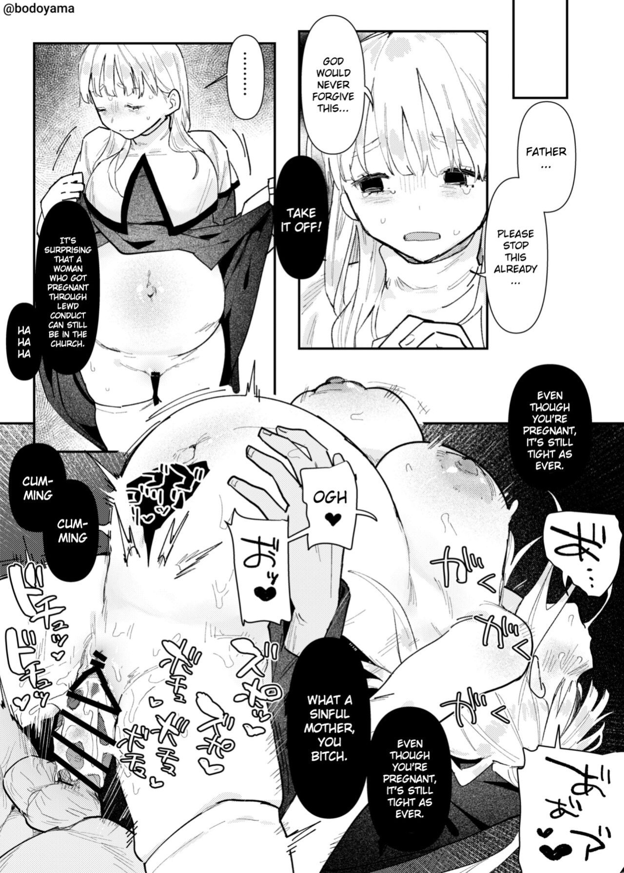 [Bodoyama] A nun forced into fornication by an evil priest [Gagak_Ireng]