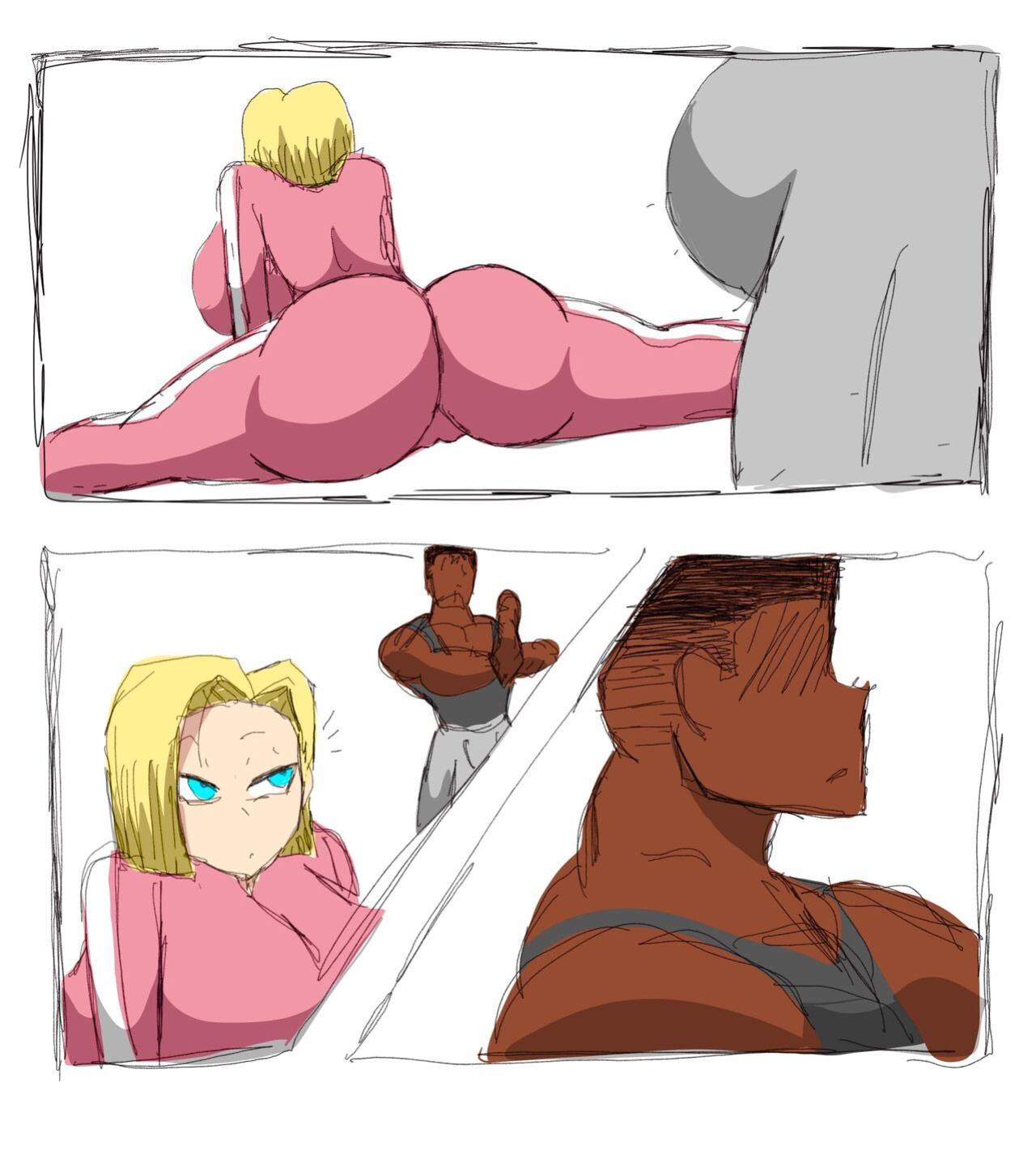 [ZDaddyEcchi] Android 18 Blacked (Dragon Ball Super)