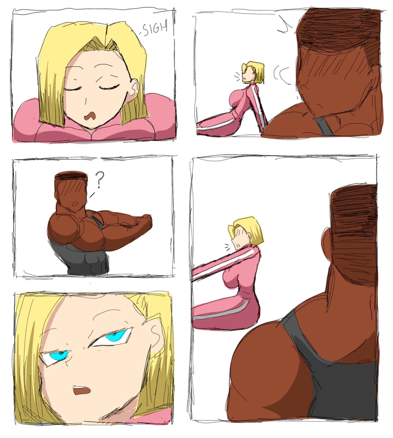 [ZDaddyEcchi] Android 18 Blacked (Dragon Ball Super)