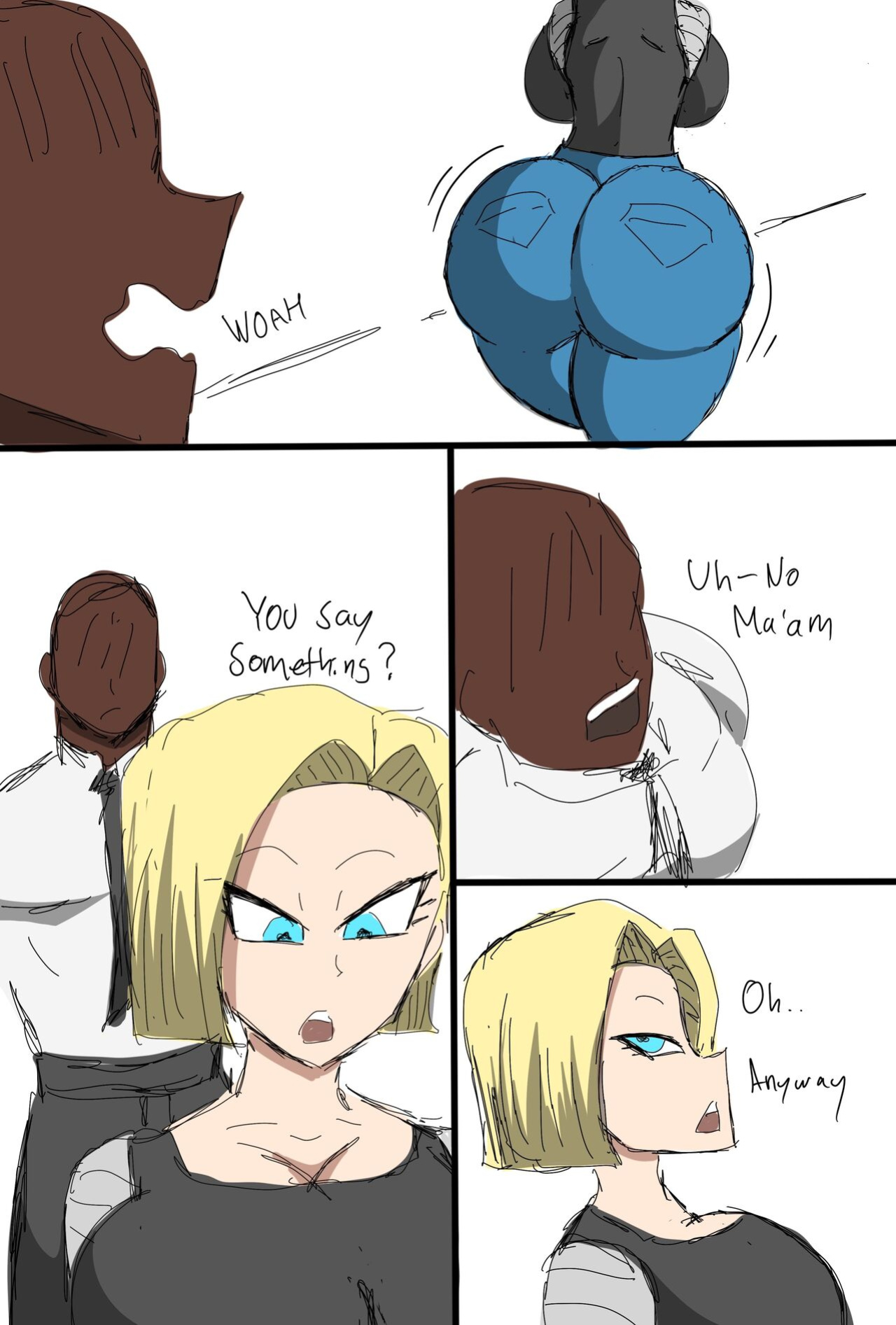 [ZDaddyEcchi] Android 18 Blacked (Dragon Ball Super)