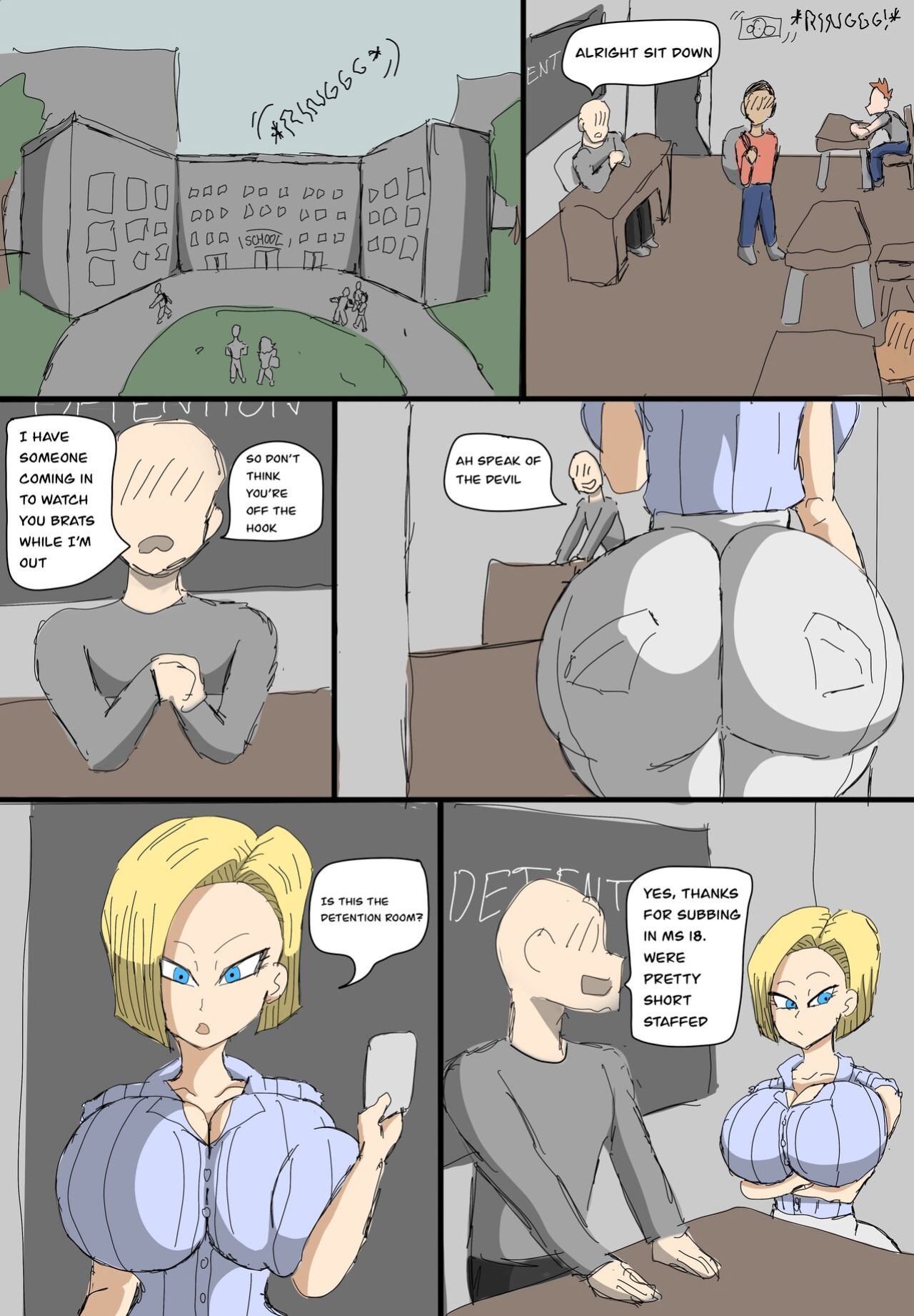 [ZDaddyEcchi] Android 18 Blacked (Dragon Ball Super)