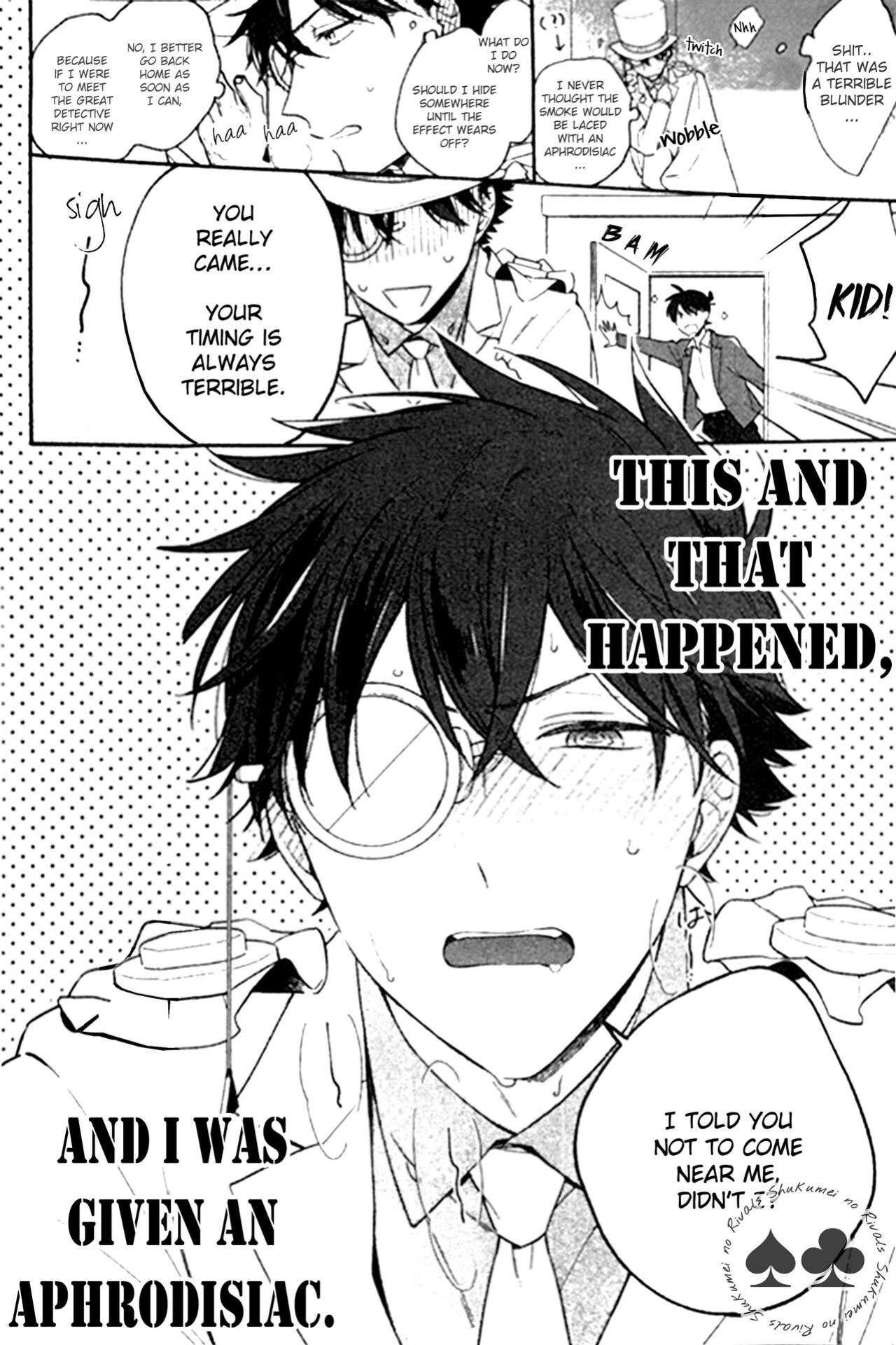 [Pinkch! (Sawori)] Nanya Kanya de Biyaku wo Morareteimasu (Detective Conan) [Shukumei no Rivals]