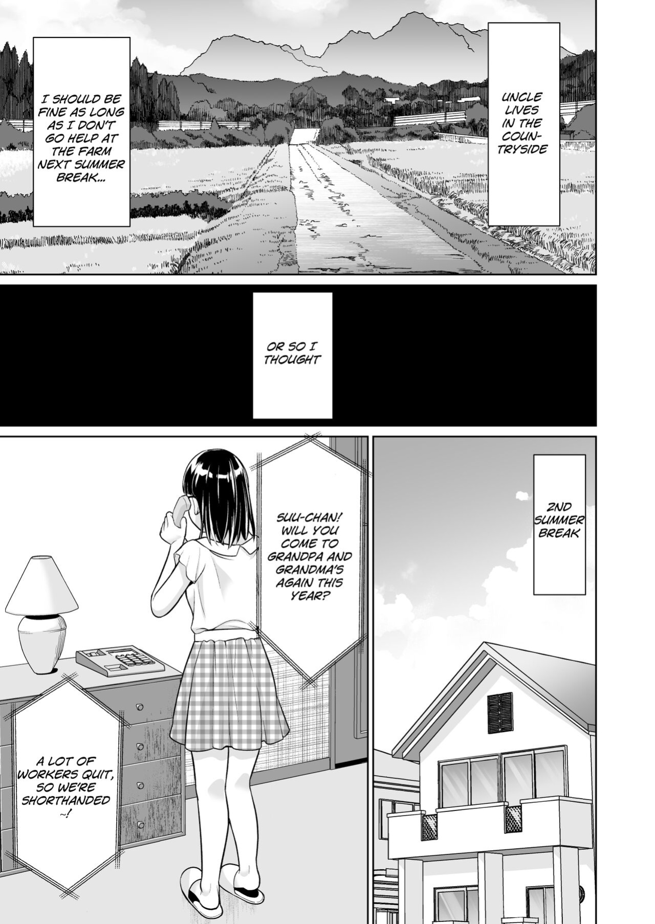 [F Taku (Anma)] Iya da to Ienai Jimikei Shoujo to Inaka no Oji-san | The Naïve Girl Who Can't Say No and the Uncle from the Countryside [HOTDOGMAN]