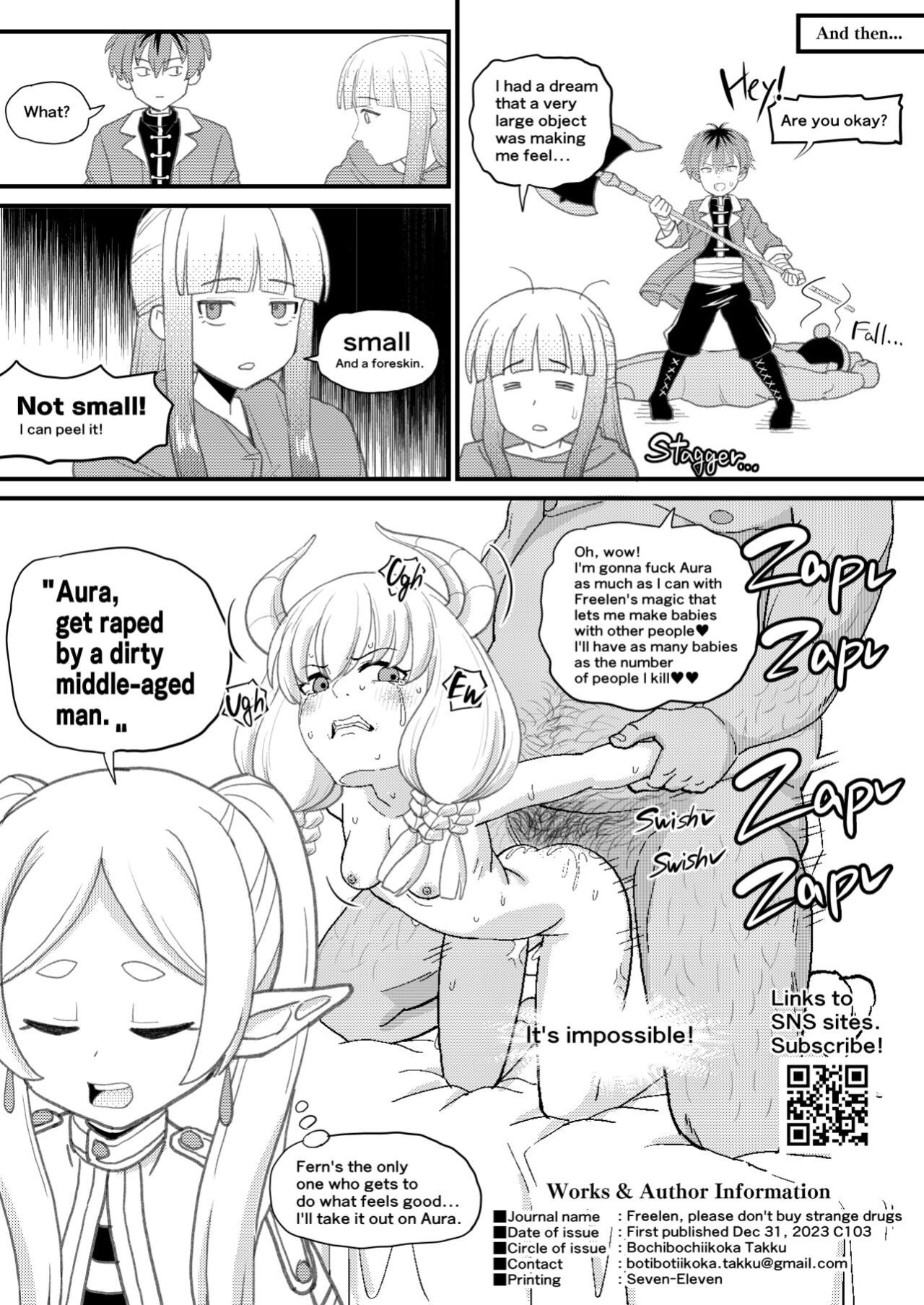 [botibotiikoka (takku)] Frieren-sama henna kusuri o kau no wa oyame kudasai | Freelen,please don't buy strange drugs. (Sousou no Frieren)