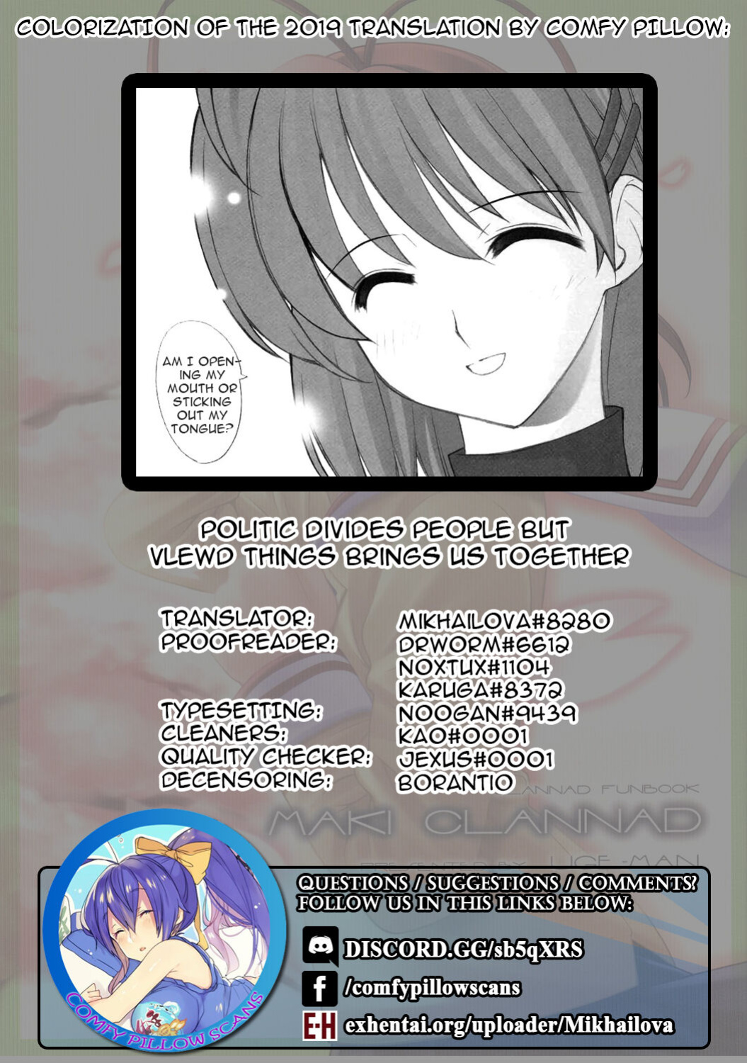 (C66) [UGEMAN (Ugeppa)] Maki Clannad (Clannad) [Comfy Pillow Scans] [SPDSD] [Colorized]