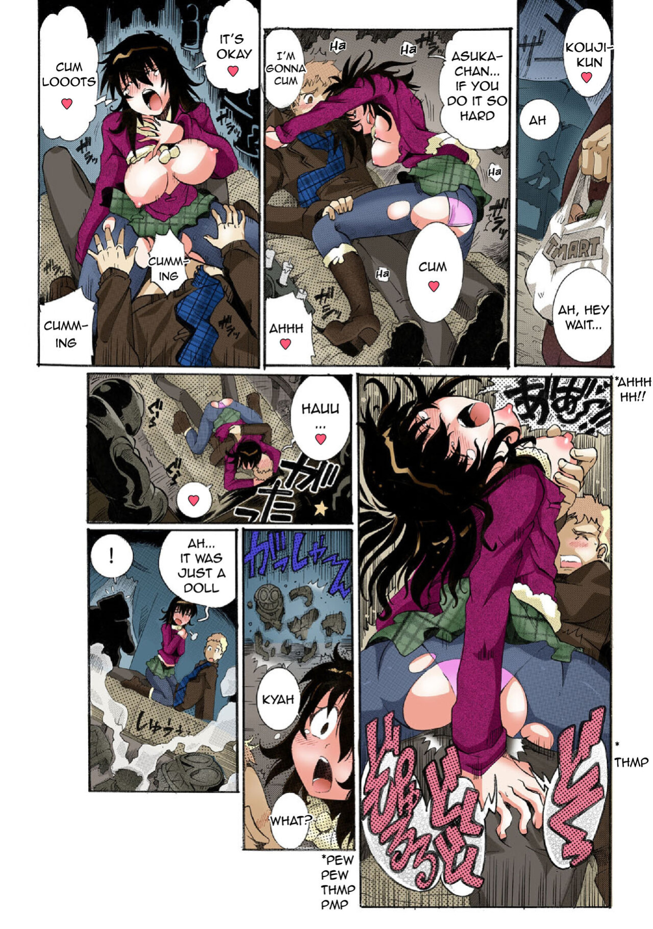 Chitchai kanojo ~ ○senchi no ana o kitsukitsu kōsokupisuton!~ [Full color] (1) + Omake