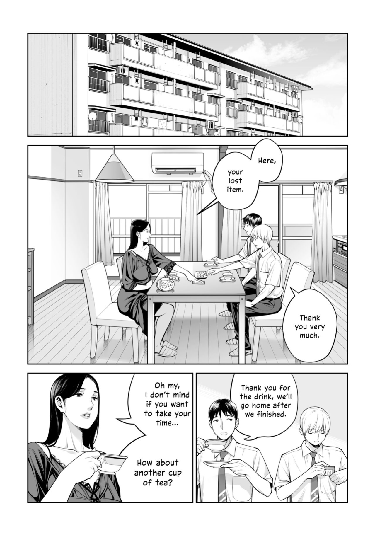 [HGT Labo (Tsusauto)] Kurokami Onna no Fudeoroshi ~Himitsu no Heya de Nakadashi Sasete Ageru wa~ [Vivid Rabbit Translation]