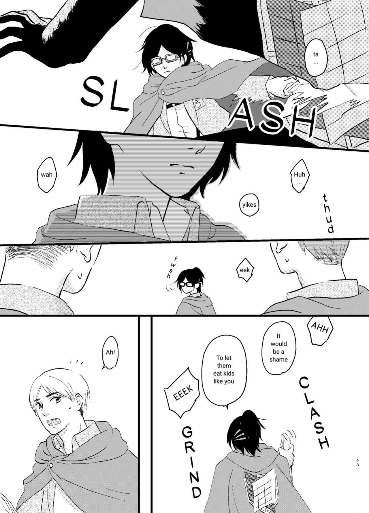 [halation (Nishikawa Haruki)] Bokura no Hange-san (Shingeki no Kyojin) [YoshidaEri]