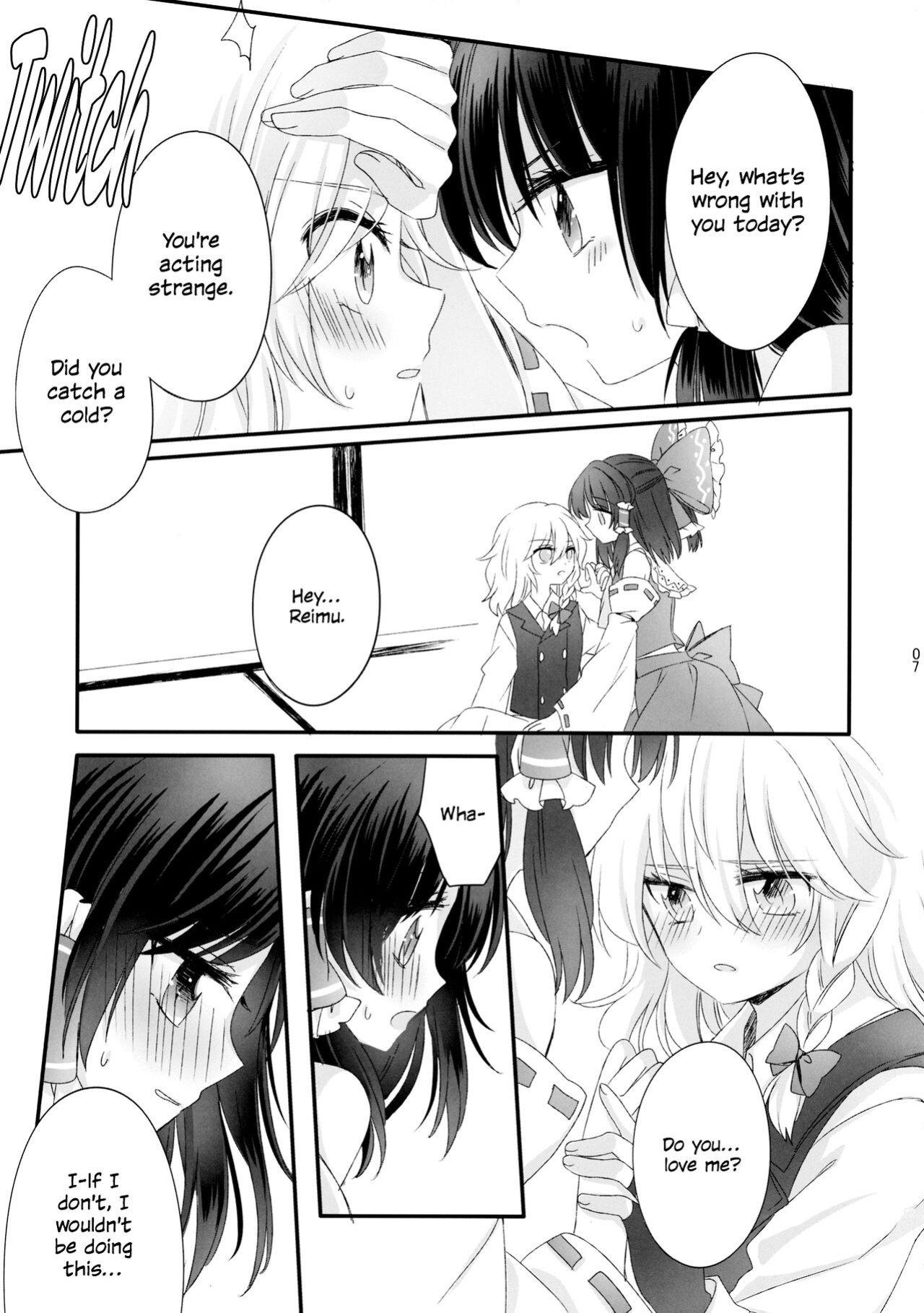 (Shuuki Reitaisai 2) [Otukimidango (Uruu)] Oshiete, Anata no Aishikata | Teach me, how to love you. (Touhou Project) [ROSMONTISISLOVE]