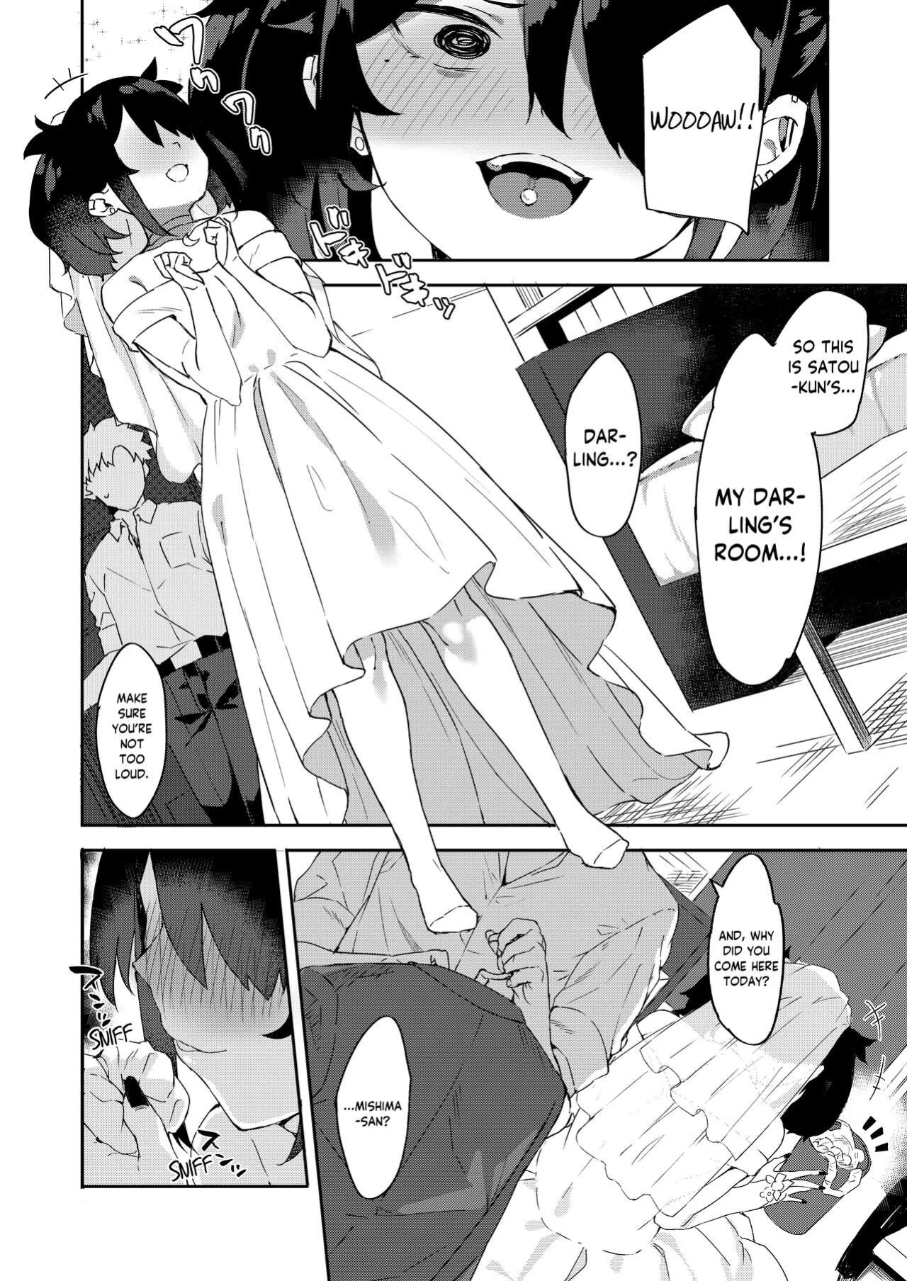 [Garimpeiro (Mame Denkyuu)] Daigaku no Douki datta Ko ga Hanayome no Kakkou shite Ongaeshi ni Kita | The Classmate Girl From My College Days Returns My Kindness in a Bridal Dress [Keeez]