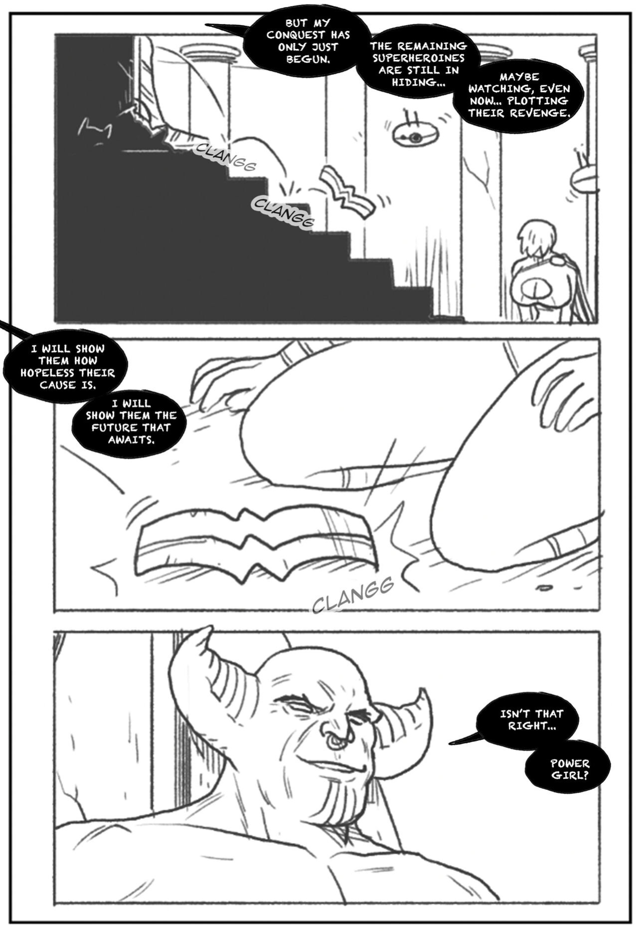Power Girl Decimated - Soft Shaded