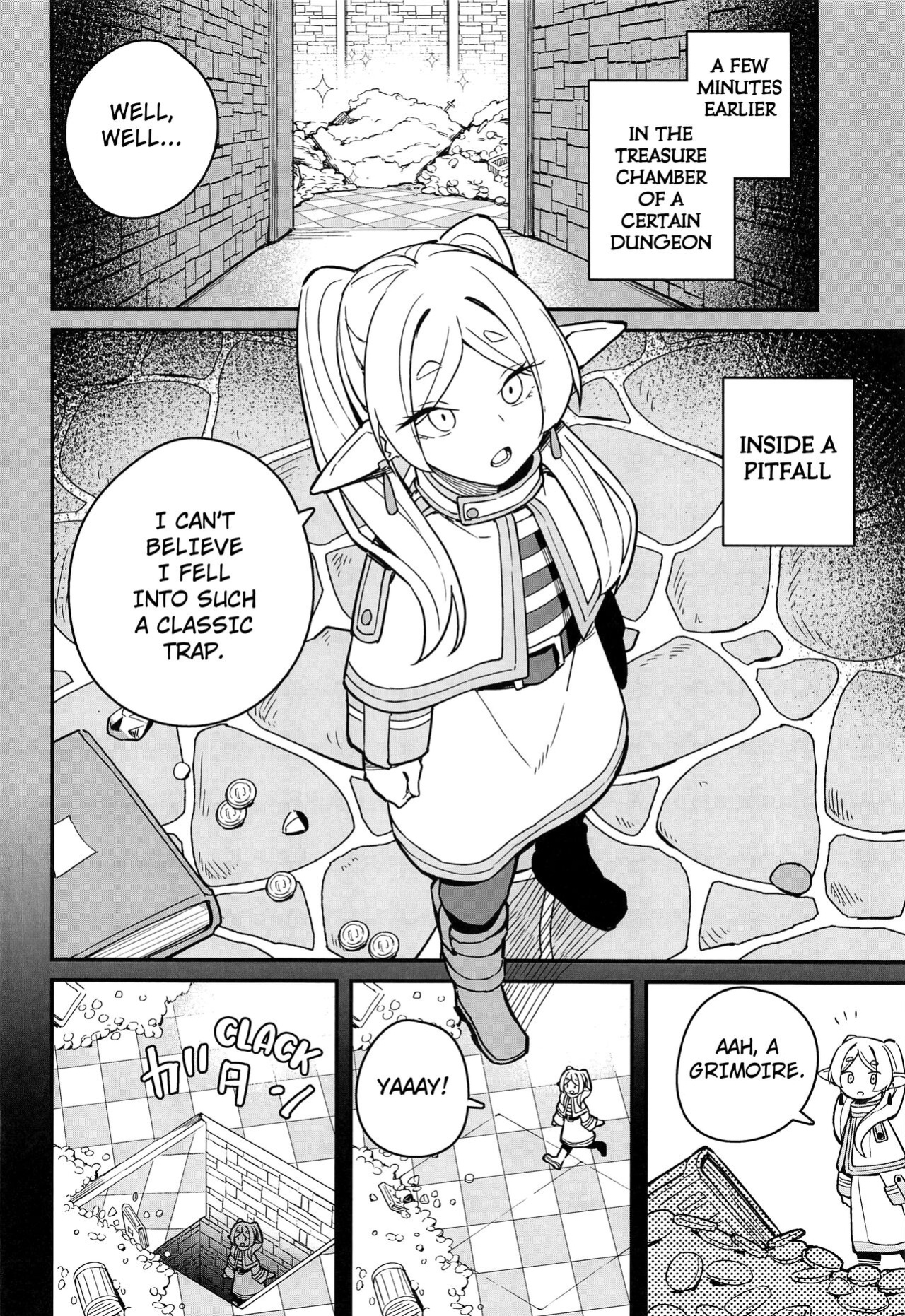 (C103) [Tanaka-ke no Kamo (Tanaka Ahiru)] Otoshiana kara no Dasshutsu (Sousou no Frieren) [Kuraudo]