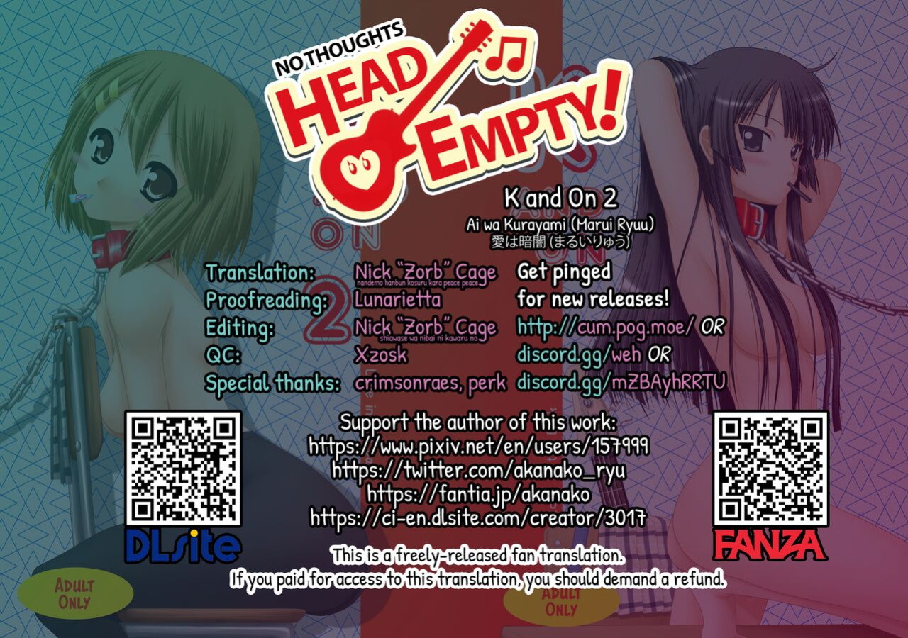 [Ai wa Kurayami (Marui Ryuu)] KでON2 (K-ON!) [head empty]
