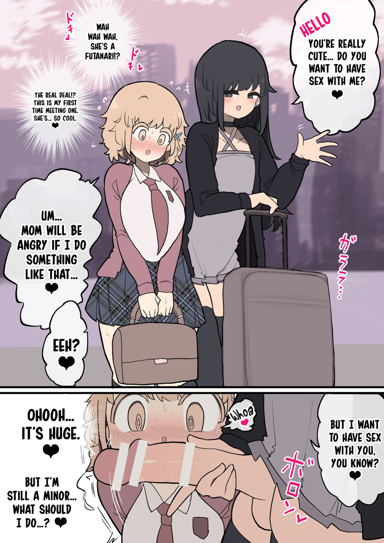 [Izumo Gasshuukoku (Momomo Gasshuukoku)] Futanari Ikemen Onnanoko Chinpo ni Meromero Soku Ochi Gaikokujin-chan / The Foreigner That Falls Head Over Heels For A Handsome Futanari Girl's Dick