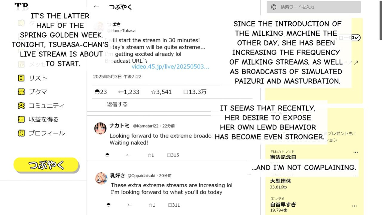 [Kakkuu Mogura (Hishou Kussaku)] Tsubasa no Chounyuu Channel Haishin-chuu! | Like and Subscribe to Subasa's Breast Growth
