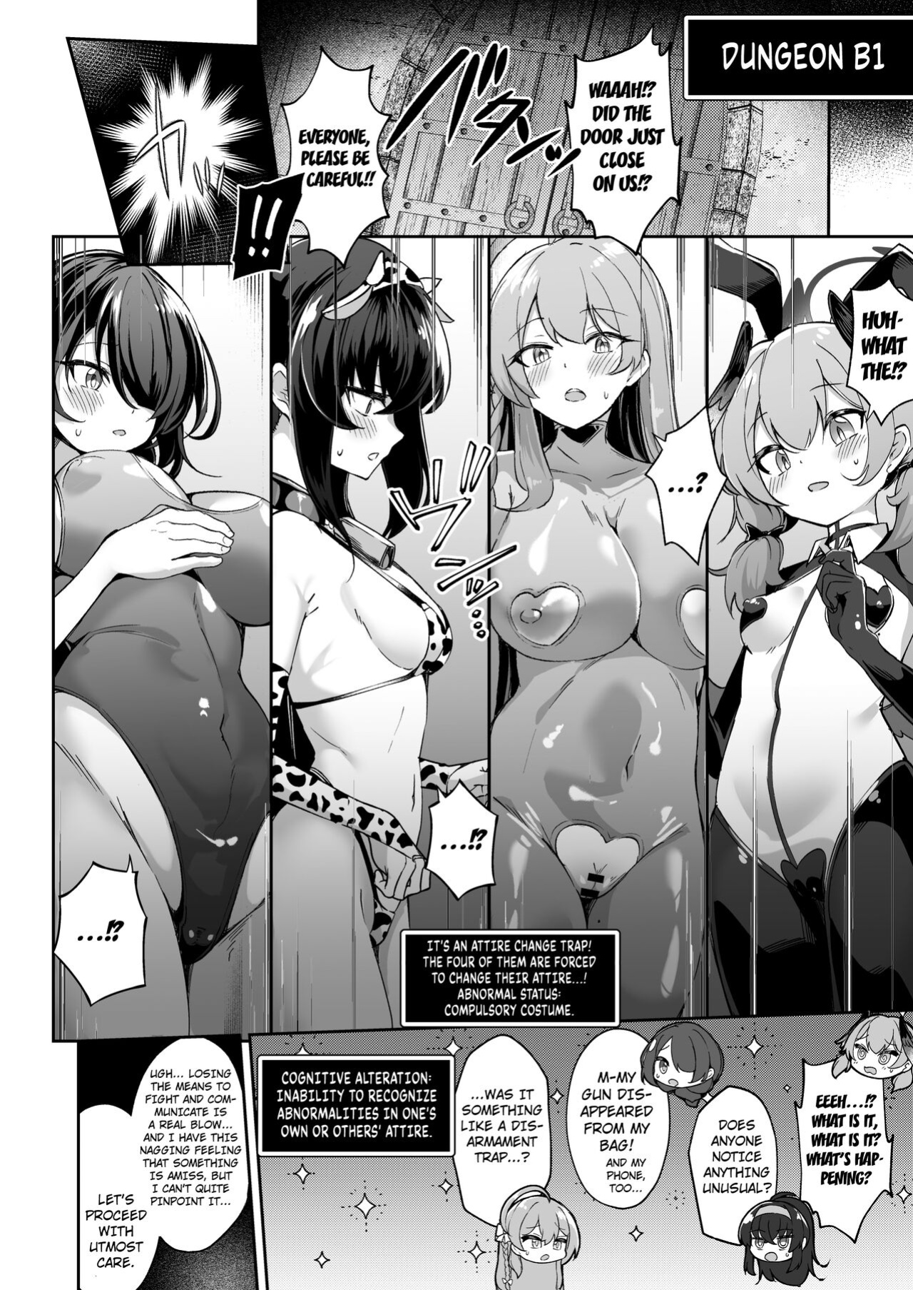 [Pantie Party Project (nanasumi)] Kakusareshi Archive o Motomete ~Trinity no Ero Trap Dungeon~ (Blue Archive) [Kuraudo]