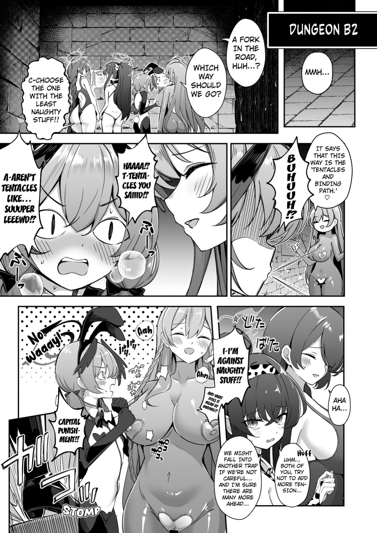 [Pantie Party Project (nanasumi)] Kakusareshi Archive o Motomete ~Trinity no Ero Trap Dungeon~ (Blue Archive) [Kuraudo]