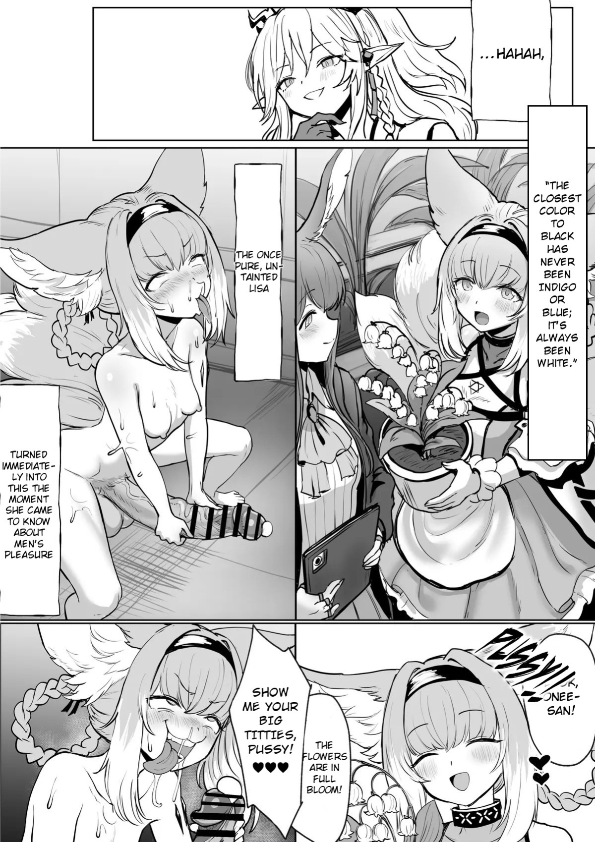 [Blacktan] Gotsugou Nouryoku wo Te ni Ireta N*an ga, Rh*des de Mechakucha Suru Hanashi Bangaihen: S*zuran | Nyan who Gained a Convenient Ability Makes a Mess out of Rhodes Island, Extra Edition: Suzuran