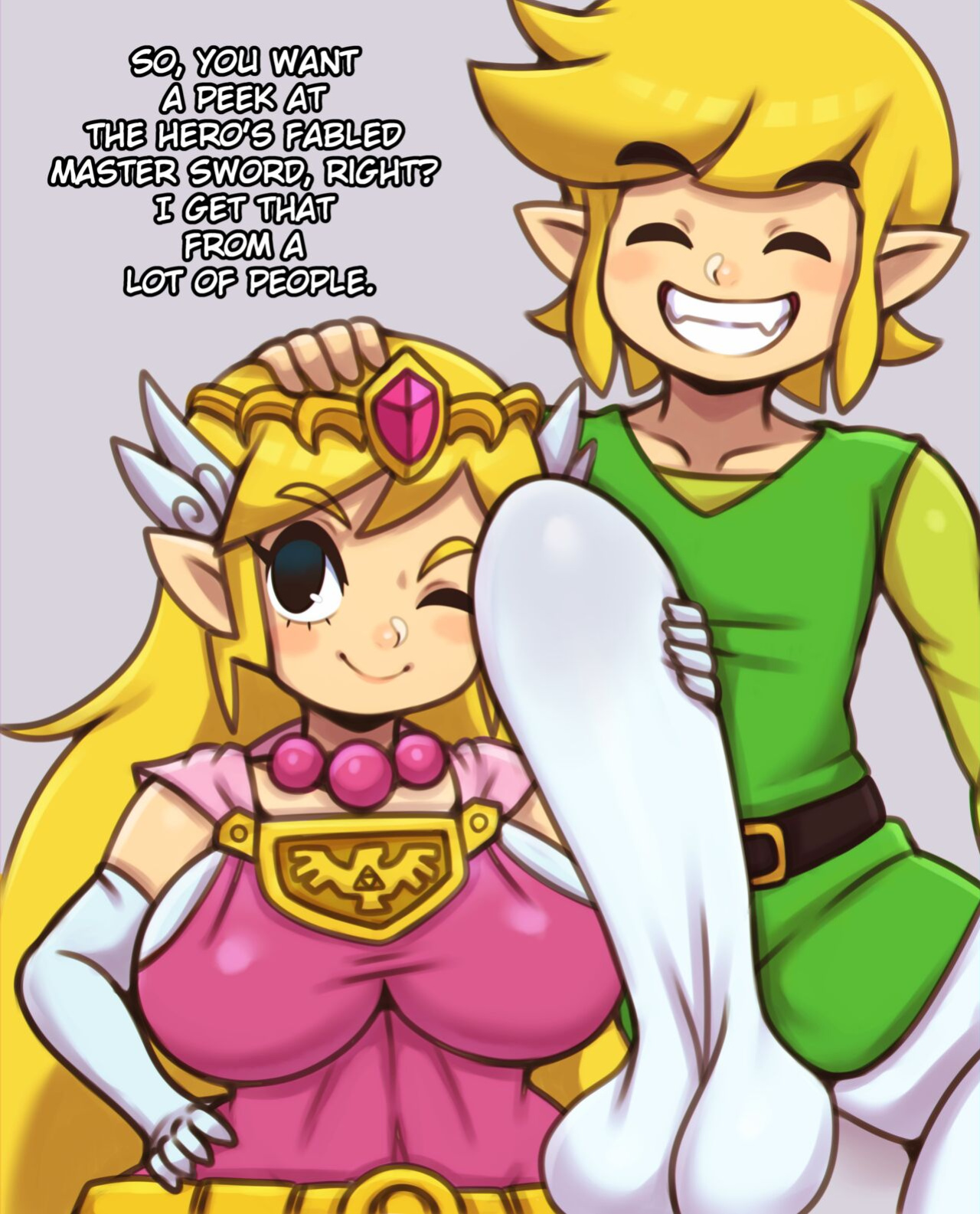 [Matospectoru] The Master Sword (Link x Zelda / Tetra)
