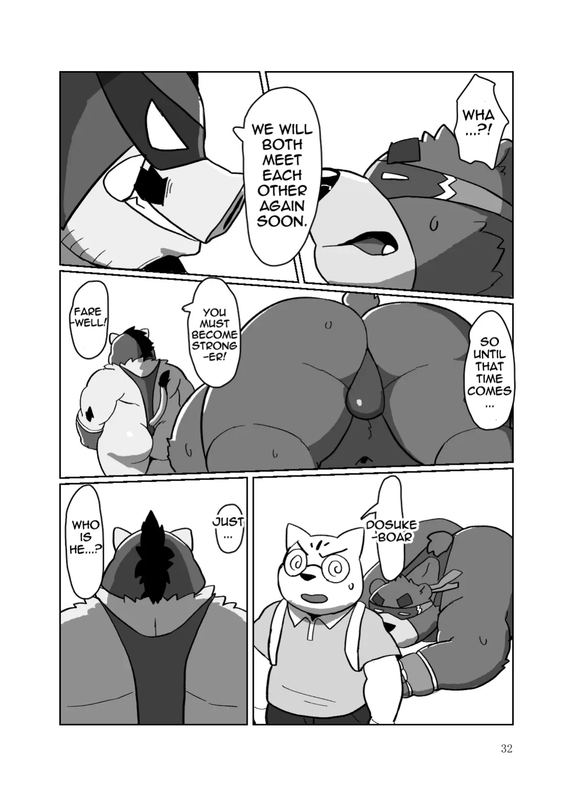 [Kyouretsu Hiyougeka (Beat-kun)] Roshutsu Hentai Dosukebear| Exhibitionist Pervert Dosukebear [The_Masked_Kemoner]