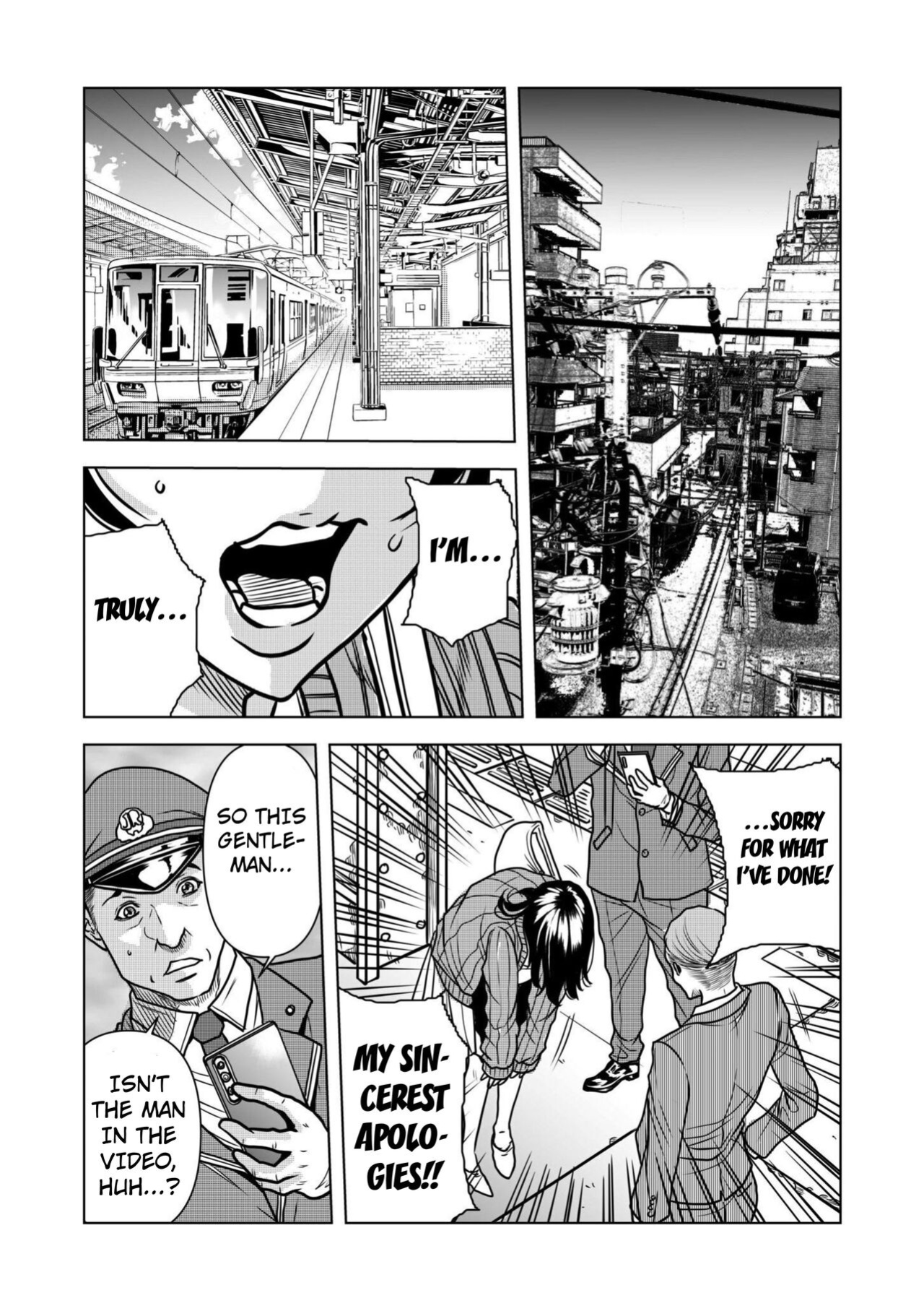 [Tachibana Naoki] Nure Teru Ne… Chikan Sa Rete Kanji Chatteta ~ Otto No Jōshi Ni Nando Mo Moteasoba Reta Kedamono SEX Chapter 1