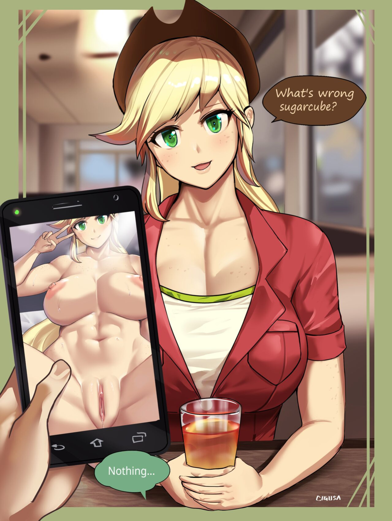 [Cigusa] Applejack's secret pics (My Little Pony Friendship Is Magic )