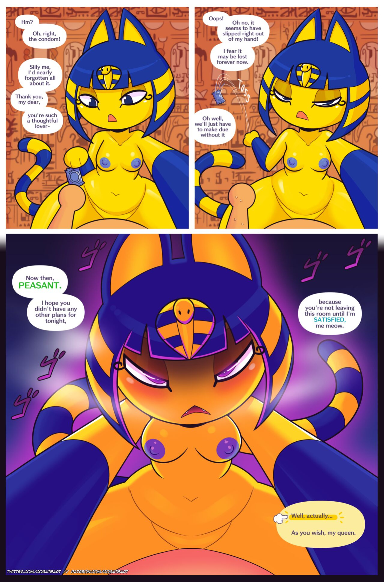 Confessing To Ankha {Cobatsart}