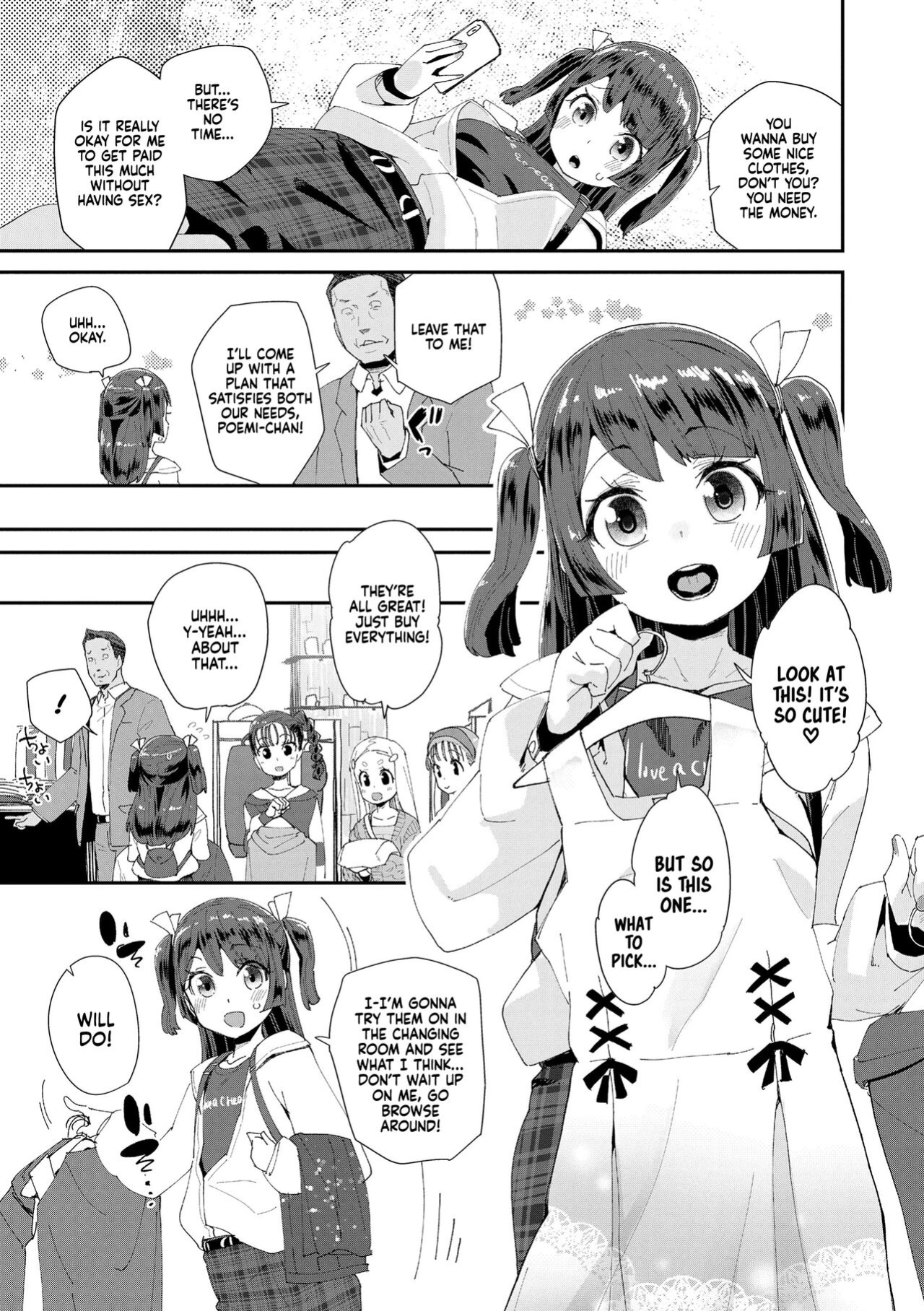 [Maeshima Ryou] Naisho no Enkou Challenge | Secret Sugar Daddy Challenge (Kimi wa Oji-san to Sex suru Tame ni Umarete kitan da yo) [Xzosk]