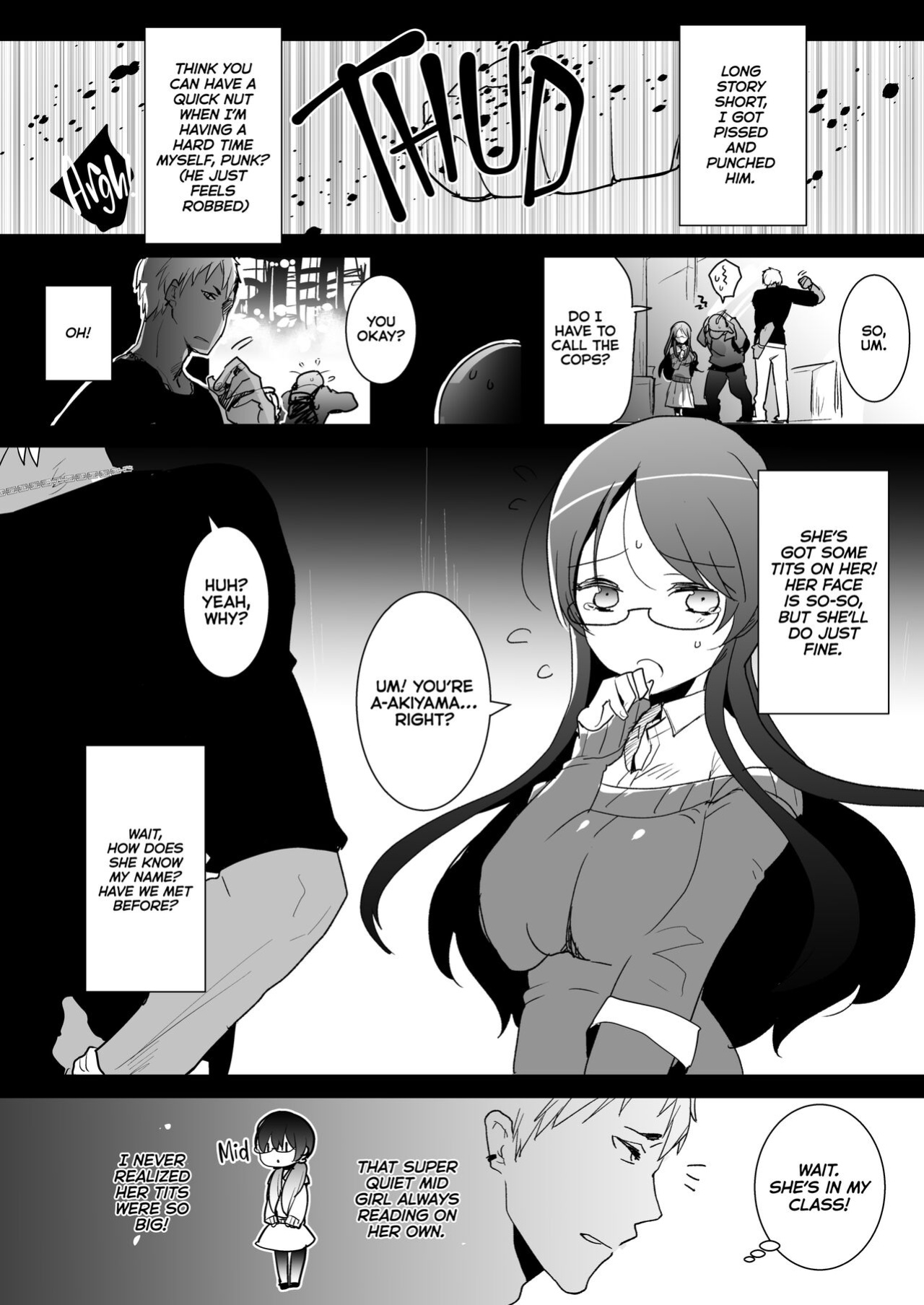 [Aimaitei Umami] Remember That Time I Rescued My Quiet Classmate and Went for a Quickie but Then Fell in Love With Futa Cock?