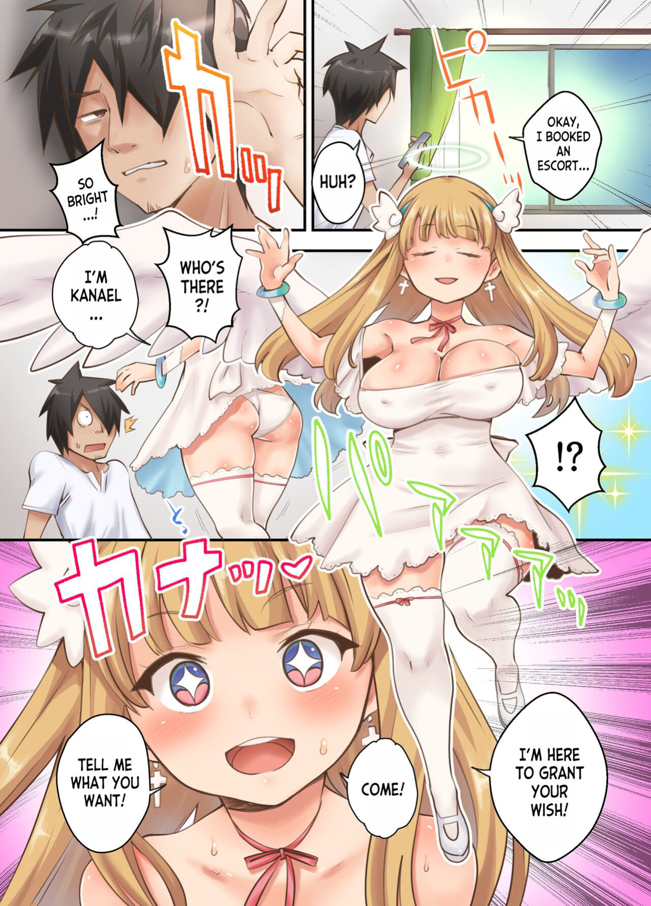 [NCP (Ryoji)] Deliheal Yondara Techigai de Dougan Kyonyuu de Muku na Tenshi-chan ga Yattekita node, Tokoton Oide Shishi Tatta w | I Sent for a Call Girl, But They Sent Me an Angel! [desudesu]