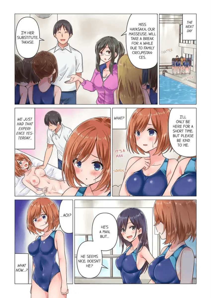 [Nanakusa Amane] Sakki Massāji-chū ni Tadesho?～ Suiei Joshi wa Ecchina Shigeki ni Yowasugite 1-3 | You Came During the Massage Earlier, Didn’t You? The Swimming Girl Is Weak Against Naughty Stimulus 1-3