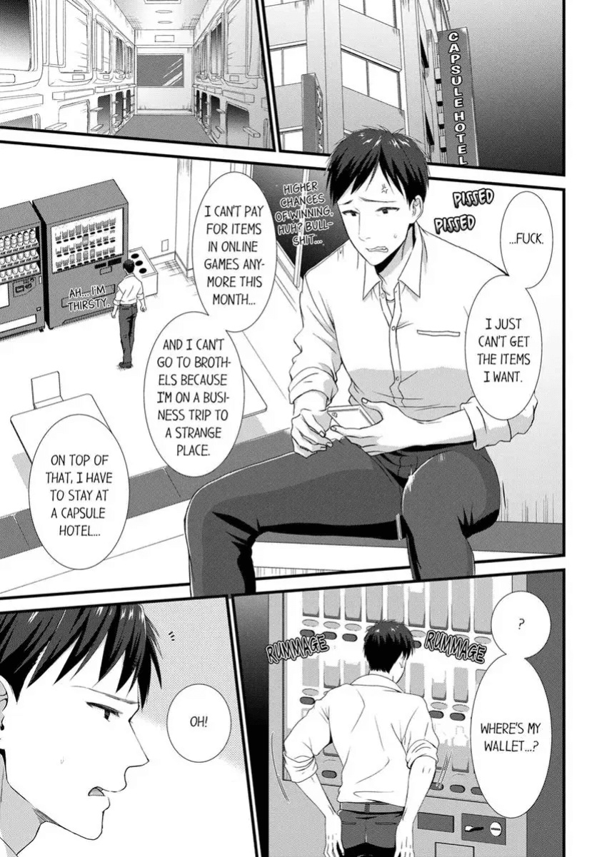 [Takamiya Hairi] Yada, Capsule Hotel de Chikan!? "Heya, Machigaeta no Omaedaro?" 1-3 | No Way, a Molester at a Capsule Hotel!? “You’re the One Who Entered the Wrong Room, Right?” 1-3