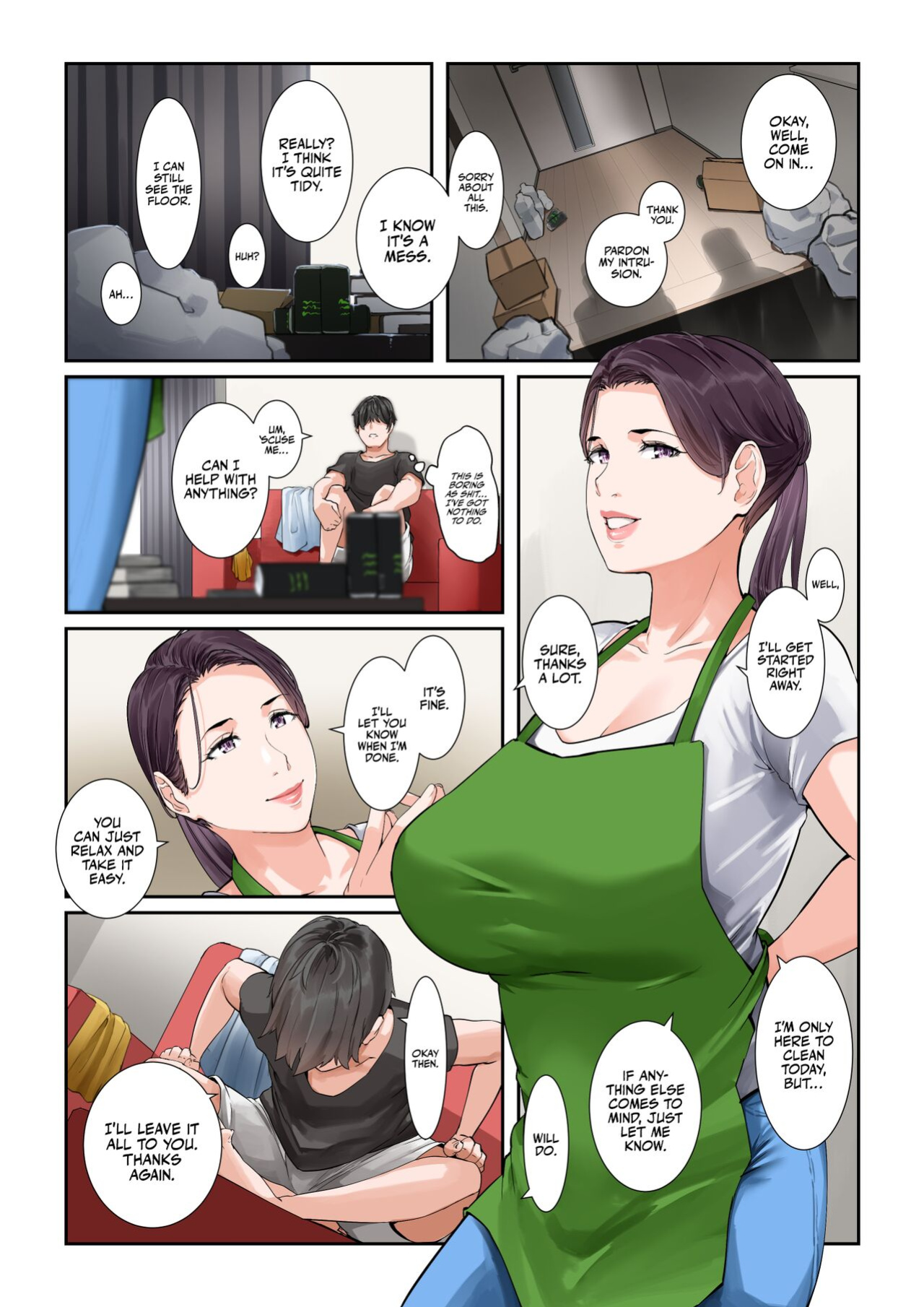 [NYPAON] Daitai Nandemo Shite kureru Kaji Daikou no Yurie-san | Yurie-san, The Housekeeper Who Will Do Just About Anything [RedLantern + korafu]