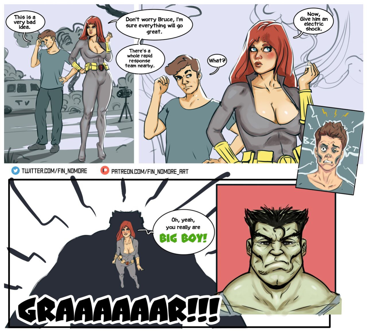 [Fin Nomore] Hulk and Black Widow (Avengers)