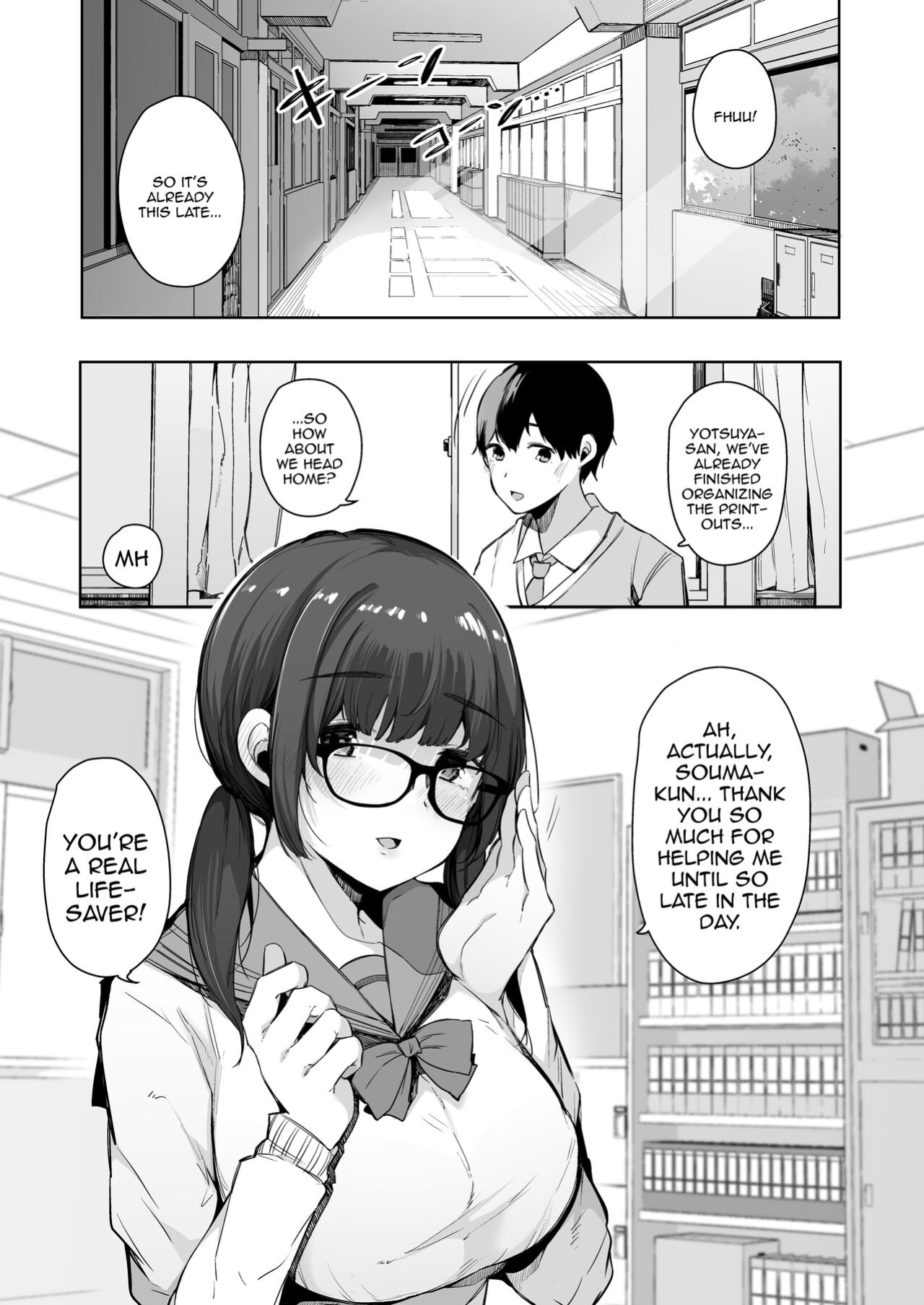 [Blossom Sphere (Sakurayu Hal)] Seiyoku Tsuyome no Kareshi Mochi Iinchou ga Otosareru made. | Until The Boyfriend-Having Class President With A Strong Sexual Appetite Falls