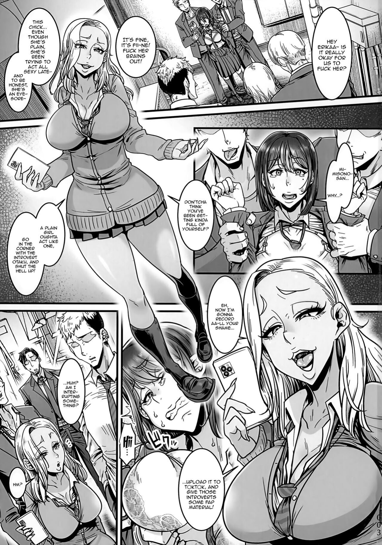 (C103) [Hachimidosan (Toge Toge)] Yonaoshi Oji-san VS Kanemochi Ijimekko Gal JK | The Old Man Striving To Change The World VS The Spoiled Highschool Bully Gyaru