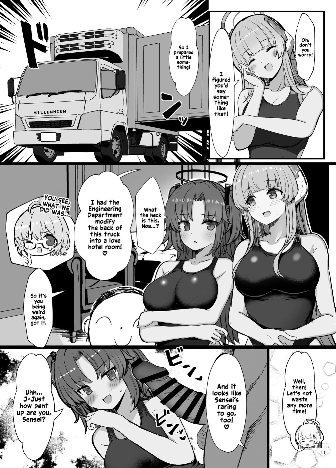 [Vivido (Kumasaku Tamizou)] Seminar no Dosukebe Pakopako Natsuyasumi! | Seminar's Sex-filled Summer Break (Blue Archive) [Shiromaru]