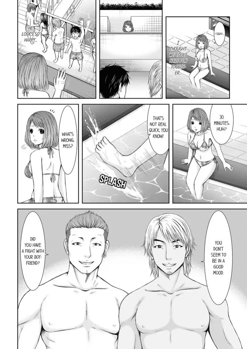 [Icelatte] Seitraishi ni Jirasare Tsuzuketa Tsuma ~Otto ni wa Ienai Nureiki Massage 1-3 | A Wife who Gets Teased Continually by a Masseur ー A Massage that Makes Me Cum Behind My Husband’s Back 1-3